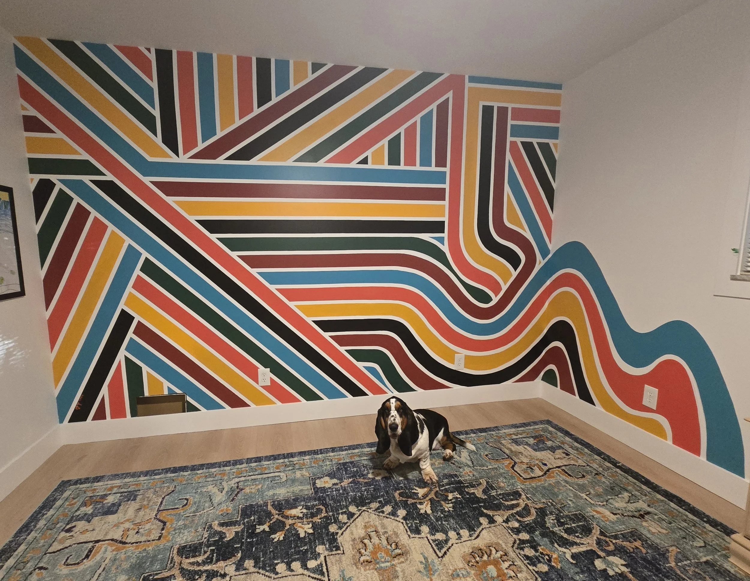 Bedroom mural.