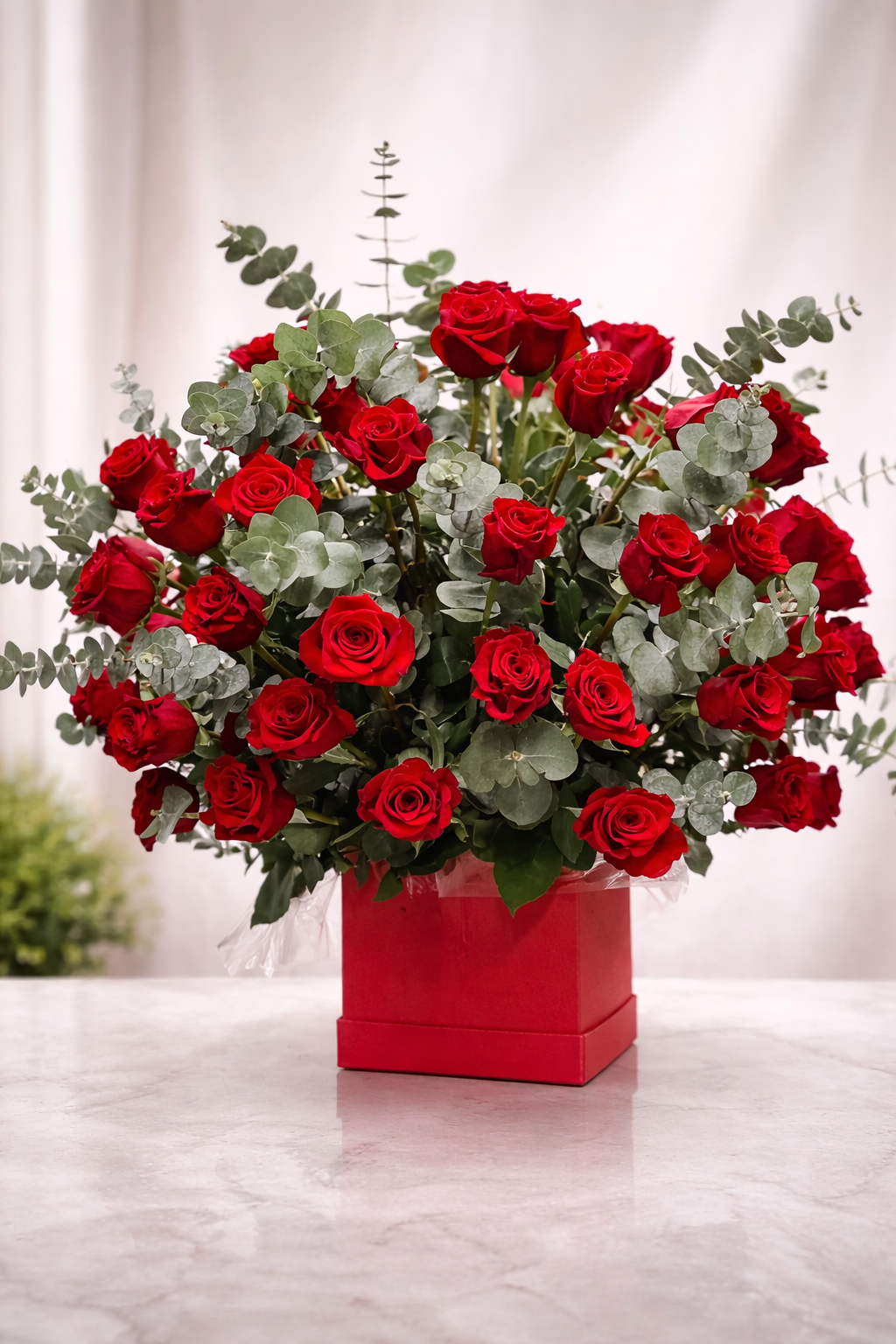 Eucalyptus and Roses