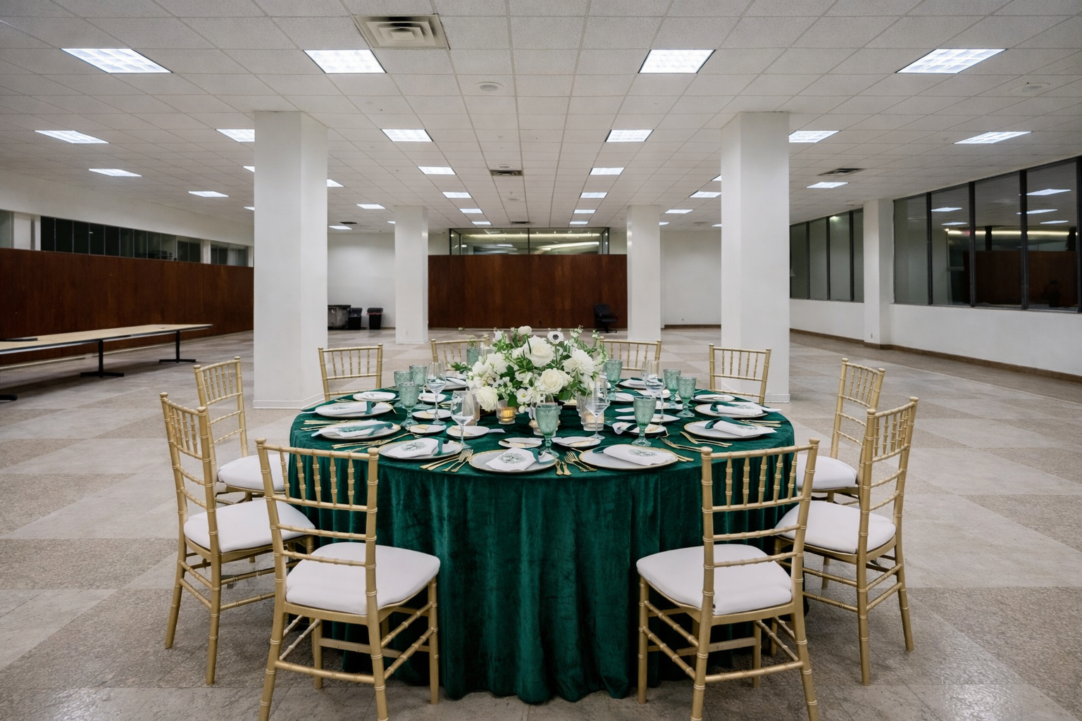 Elegant banquet table set for dining.png