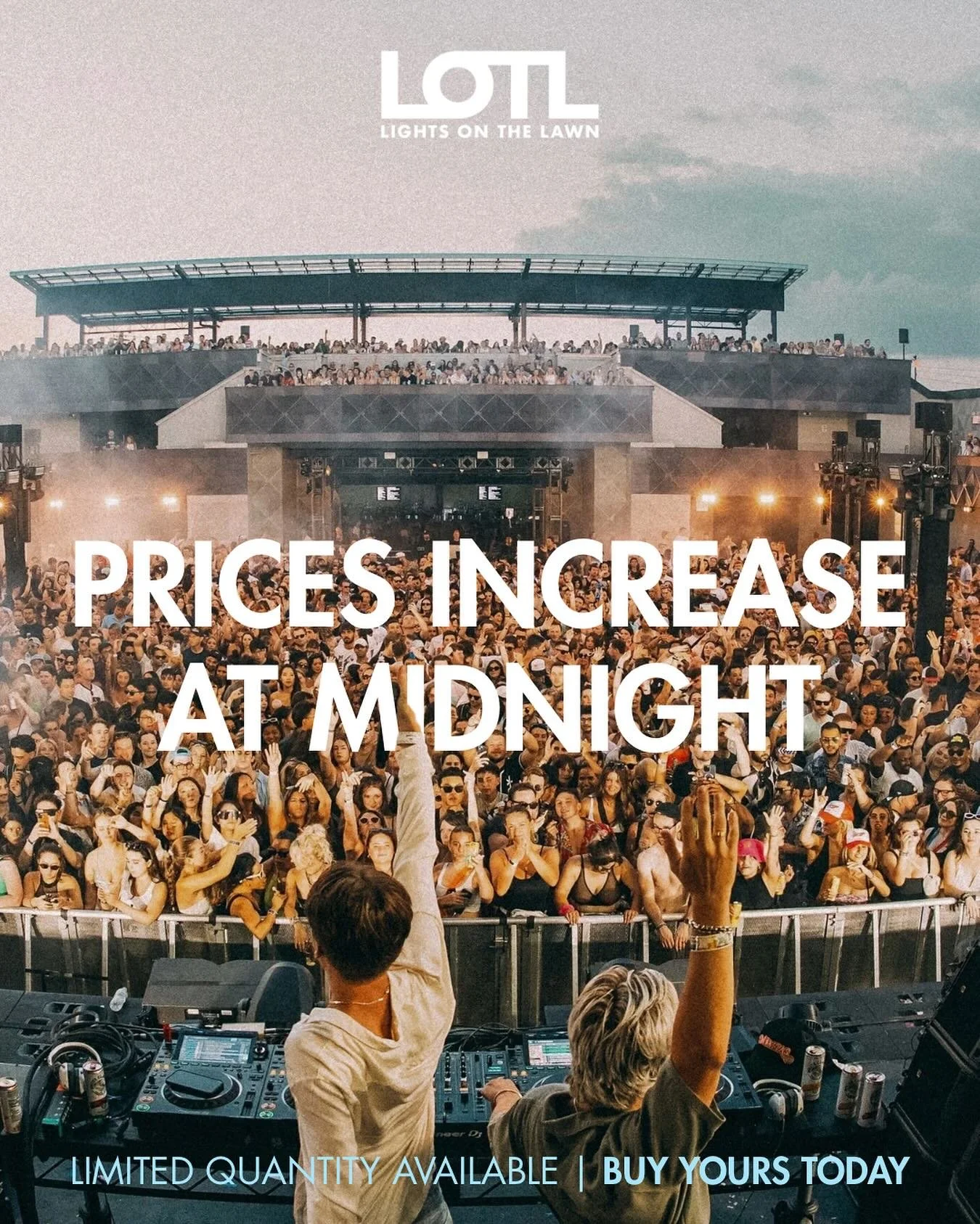 🕛 Ticket prices increase at midnight 🕛 Last chance to lock in your tickets and save through the link in our bio.