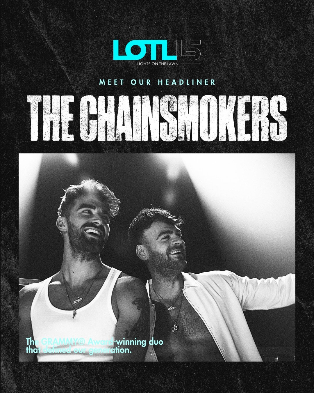 who are alex and drew?! ⛓️🚬 #duohalloweencostume
this iconic pair takes on alumni lawn this september... tag who you&rsquo;re running barricade with 👯&zwj;♀😏️

#LightsOnTheLawn #MusicThatMatters #TheMaryParrishCenter #TheChainsmokers