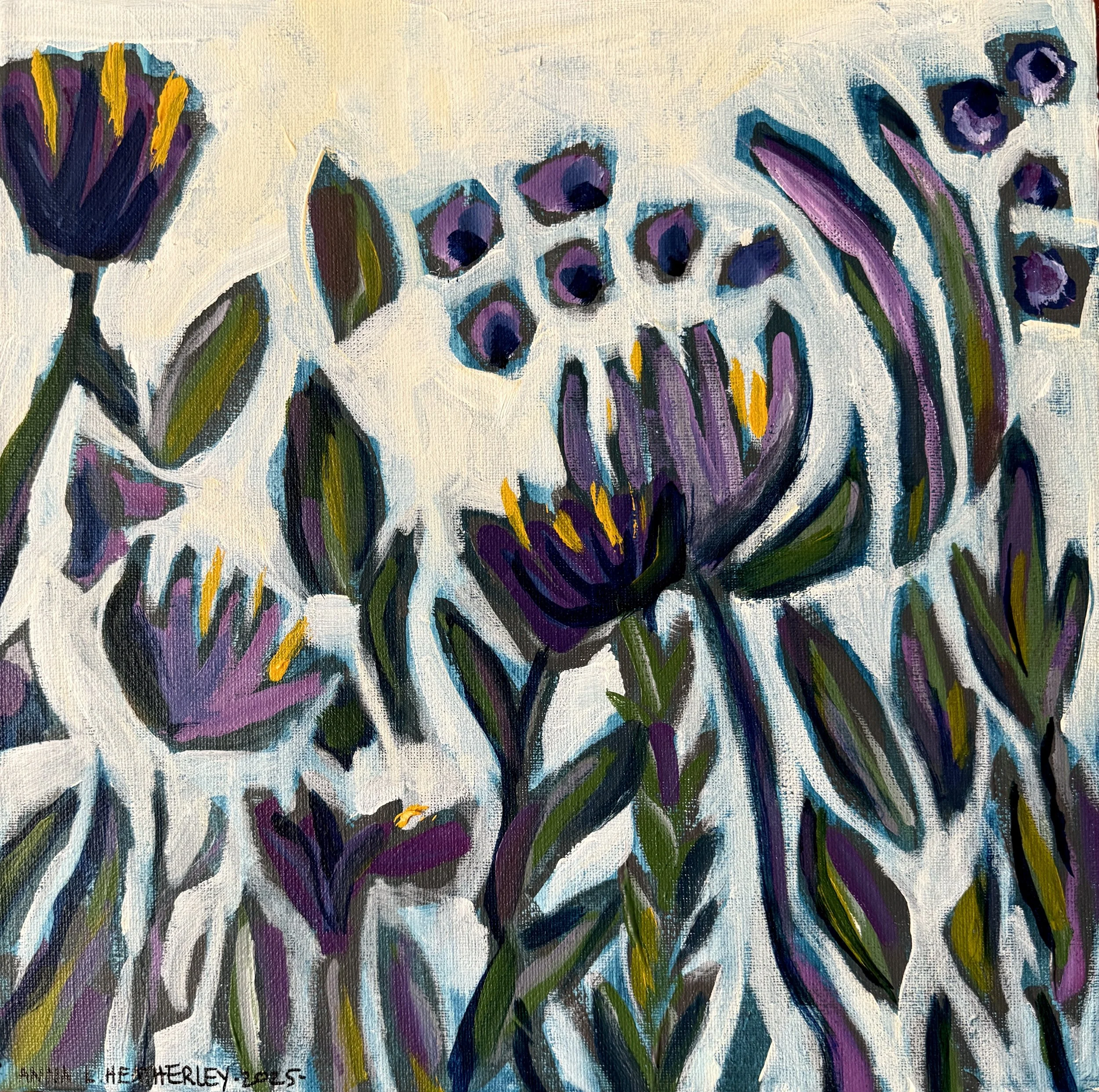 'PURPLE BLUE' 2025 -  Original Painting