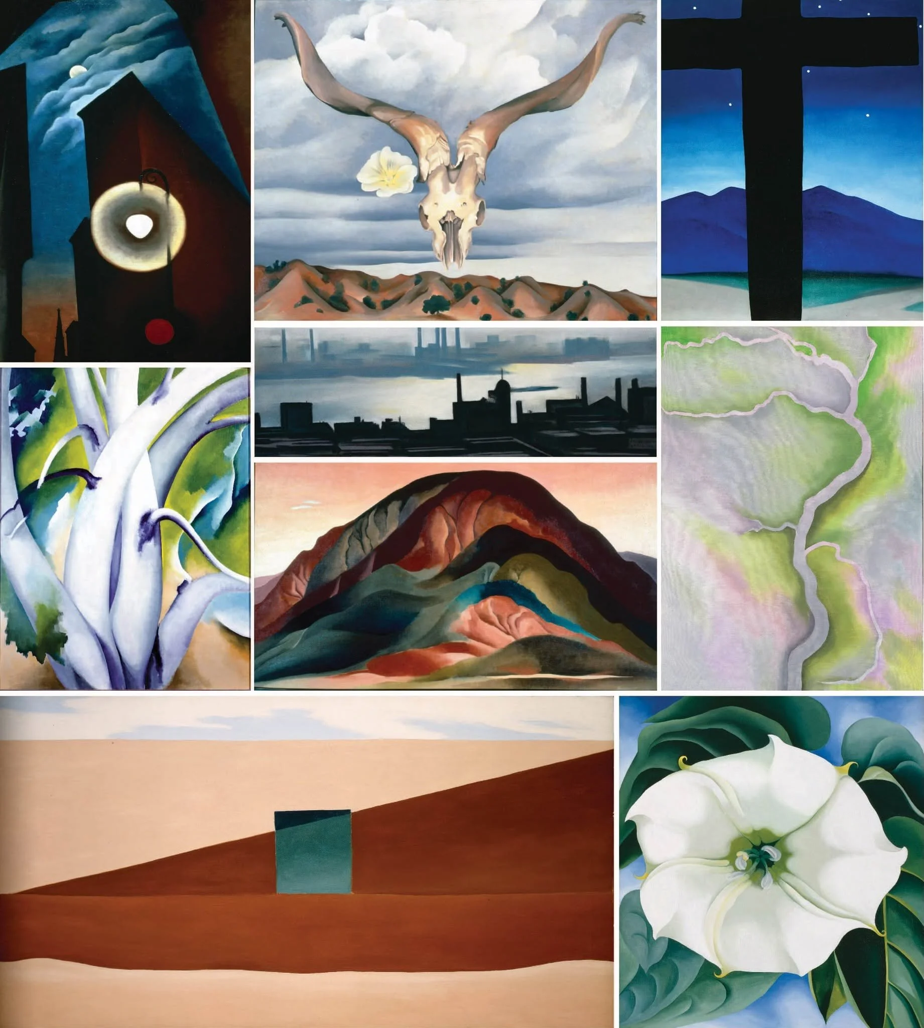 Acrylic Painting Class  "Exploring Georgia O'Keeffe" 