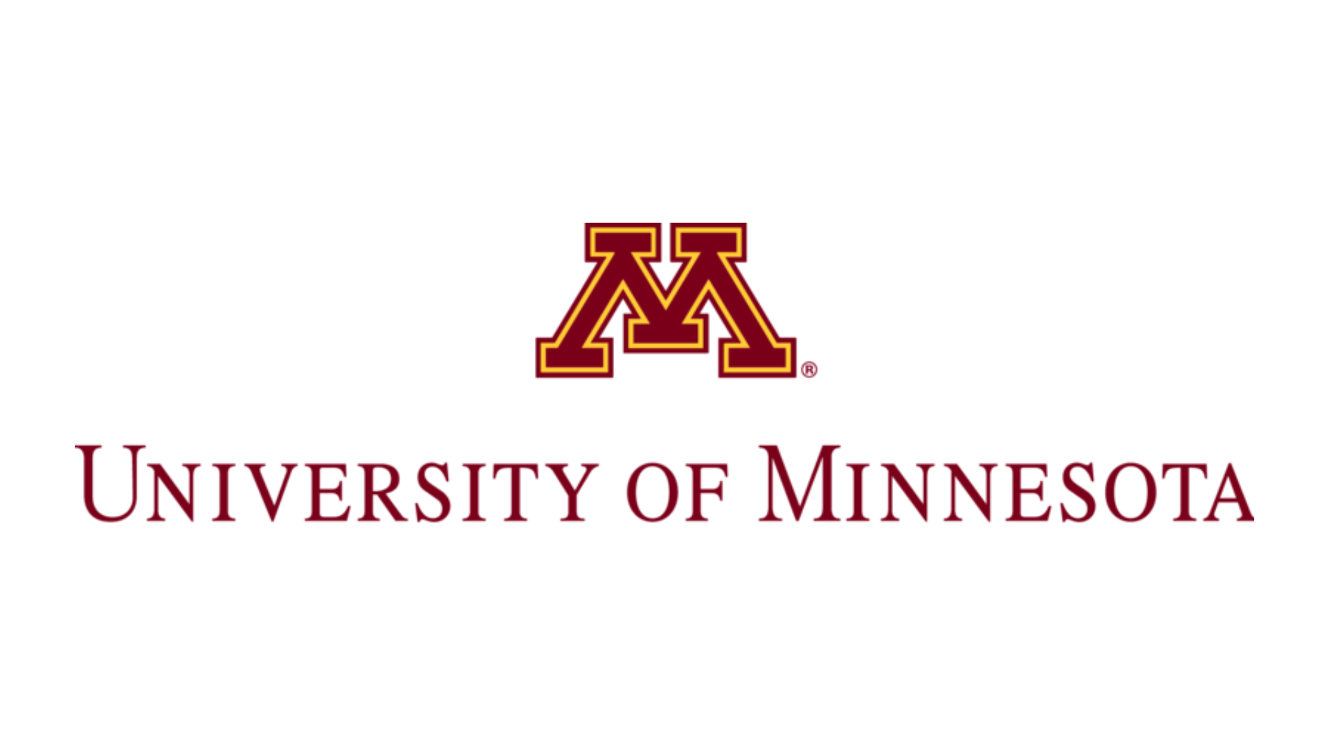 University of Minnesota logo featuring a maroon and gold letter 'M' above the text 'University of Minnesota' in maroon font. A2A Academy, College Recruiting, Admissions Support, College Acceptances, Student-Athlete Support