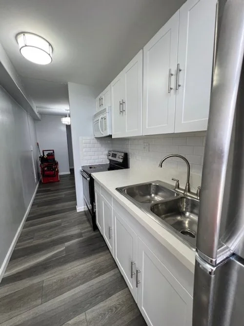 Kitchen reno with plumbing installation