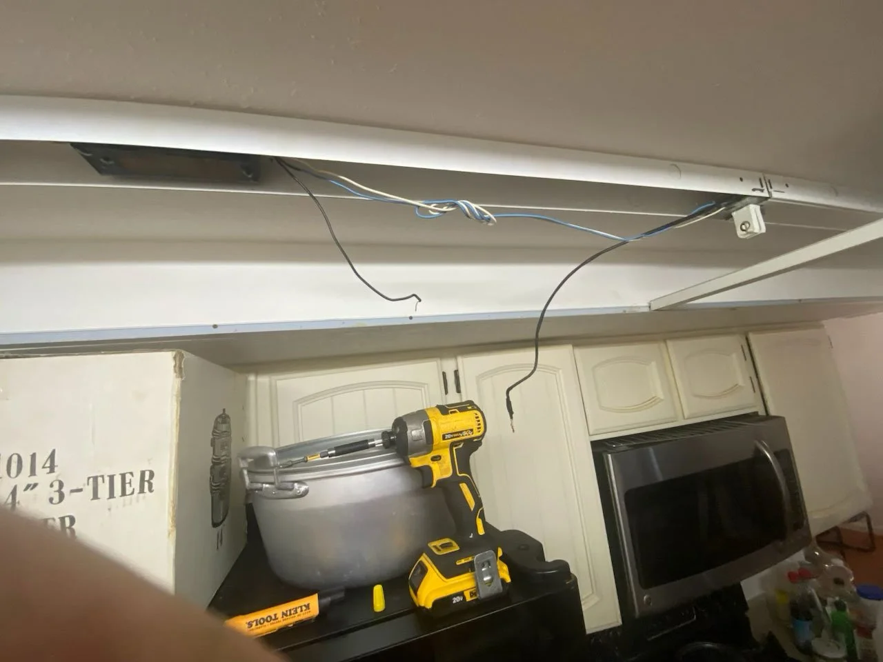 Removed fluorescent lights