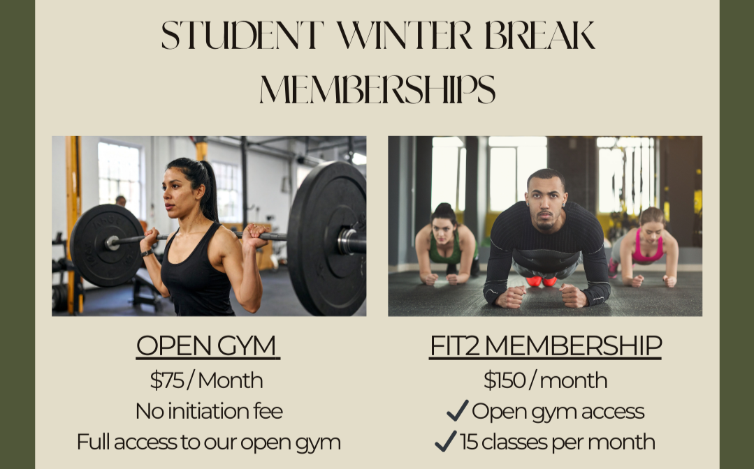 Student Winter Break Membership