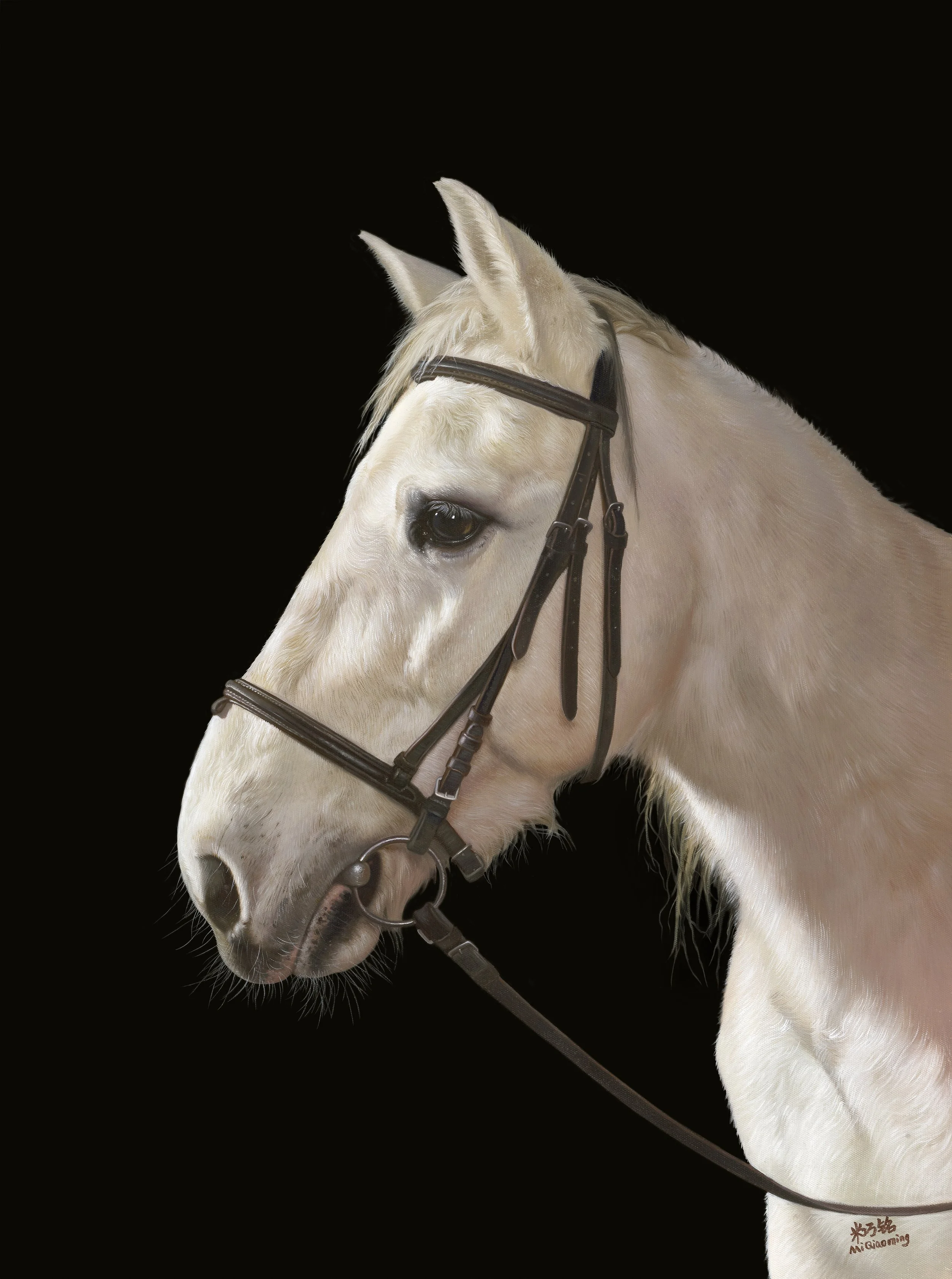 马系列：雷首 22x30cm 纸本版画.jpg