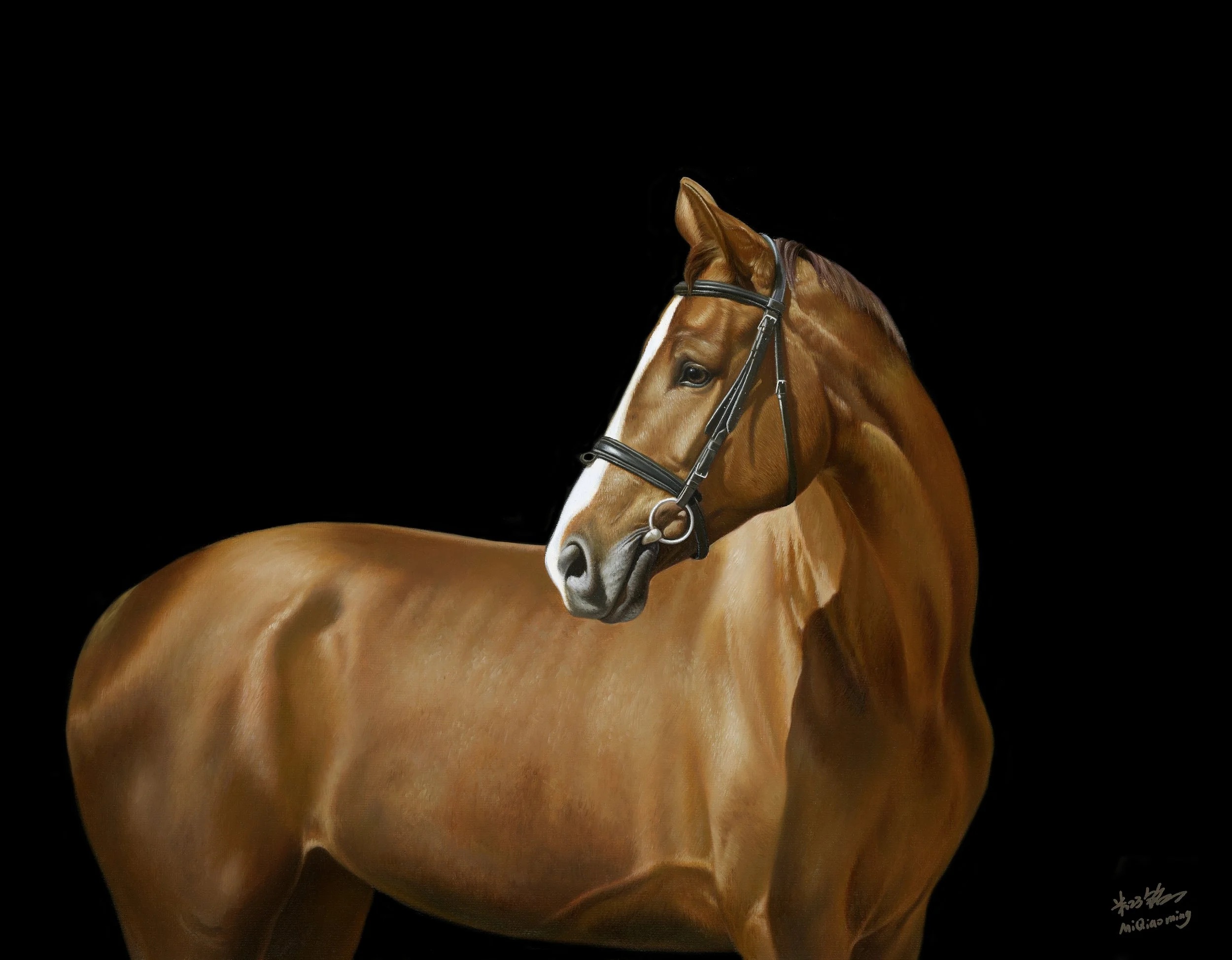 马系列：嘲风 60x80cm 布面油画 2025.jpg