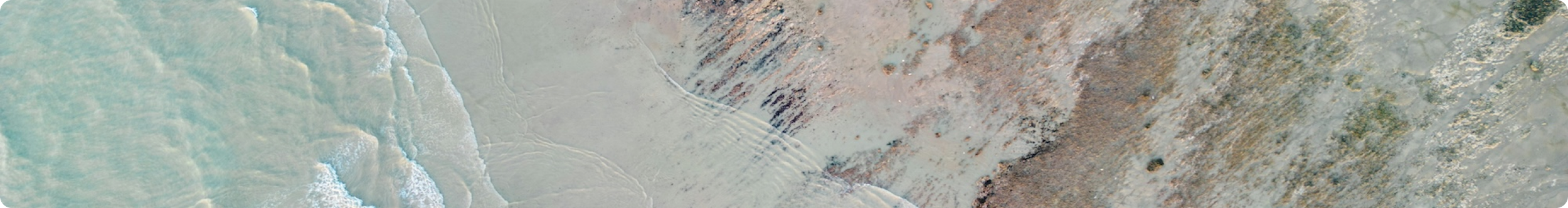 Aerial view of a desert landscape with salt flats and rocky terrain.