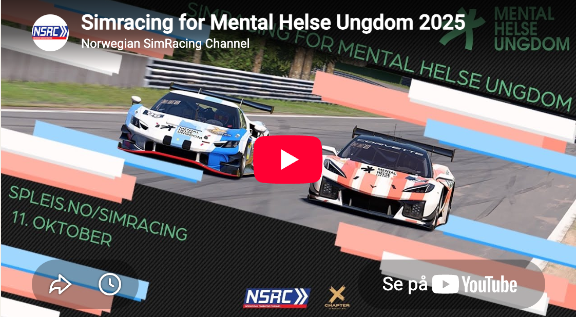 Kommentator: Simracing for Mental Helse Ungdom 2025