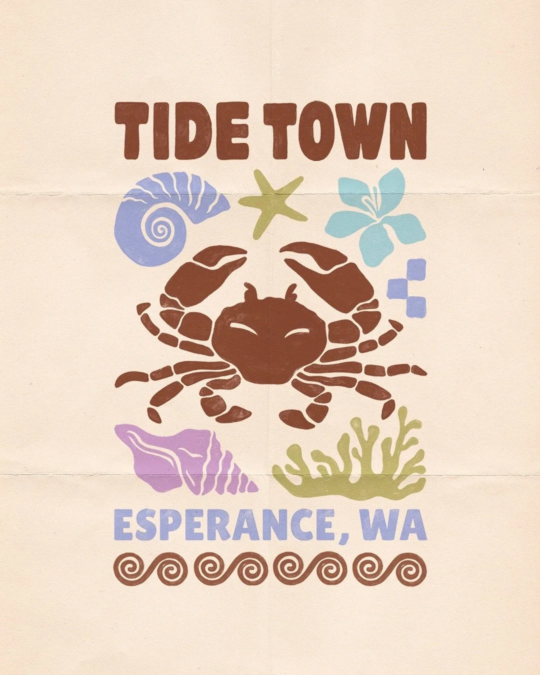 The latest art piece for @tidetownstore 🤎 

So many summer pieces in the works that I cannot wait to share with you all!🥹 

Available to Shop Now @tidetownstore 

#graphicdesign #freelance #westernaustralia #esperance #graphicartist