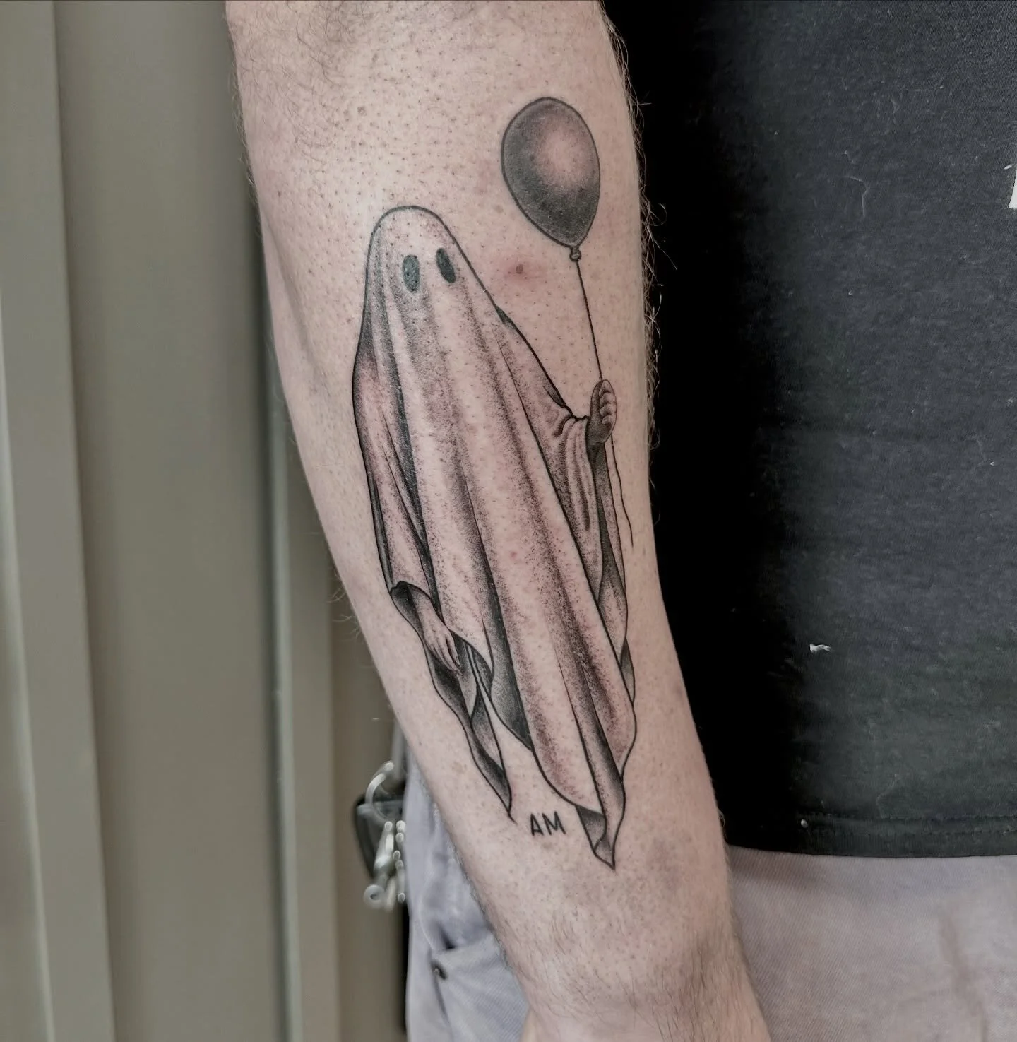 Oooooooo 👻👻👻 
&bull;
&bull;
&bull;
&bull;
&bull;
#ghosttattoo #sheetghost #sheetghostart #ghost #balloon
