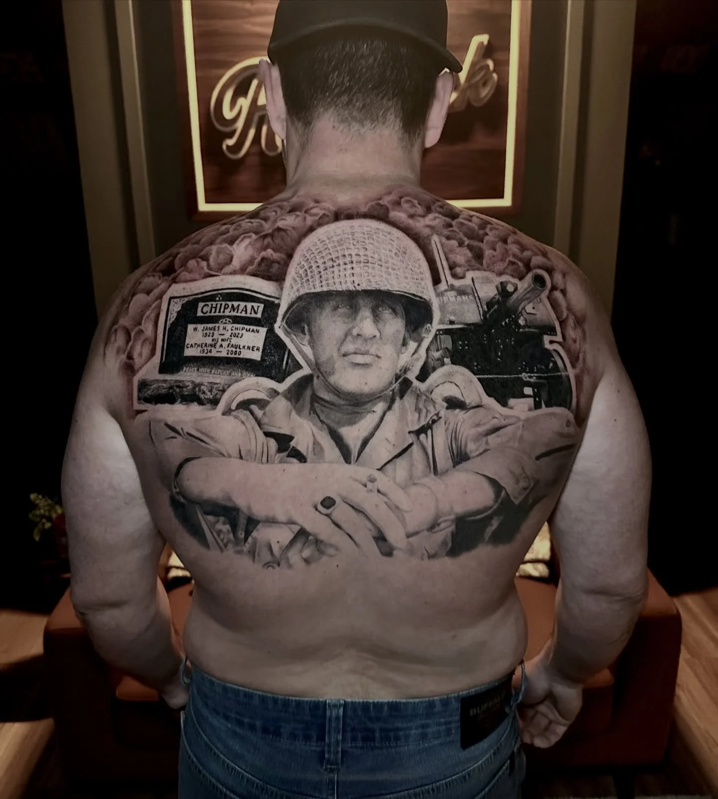 This one still isn&rsquo;t finished yet - but I&rsquo;m too excited not to share (especially because I don&rsquo;t have much realism to show for). This is Kevin&rsquo;s grandfather when he was in the war, with the artillery gun he built and then his 