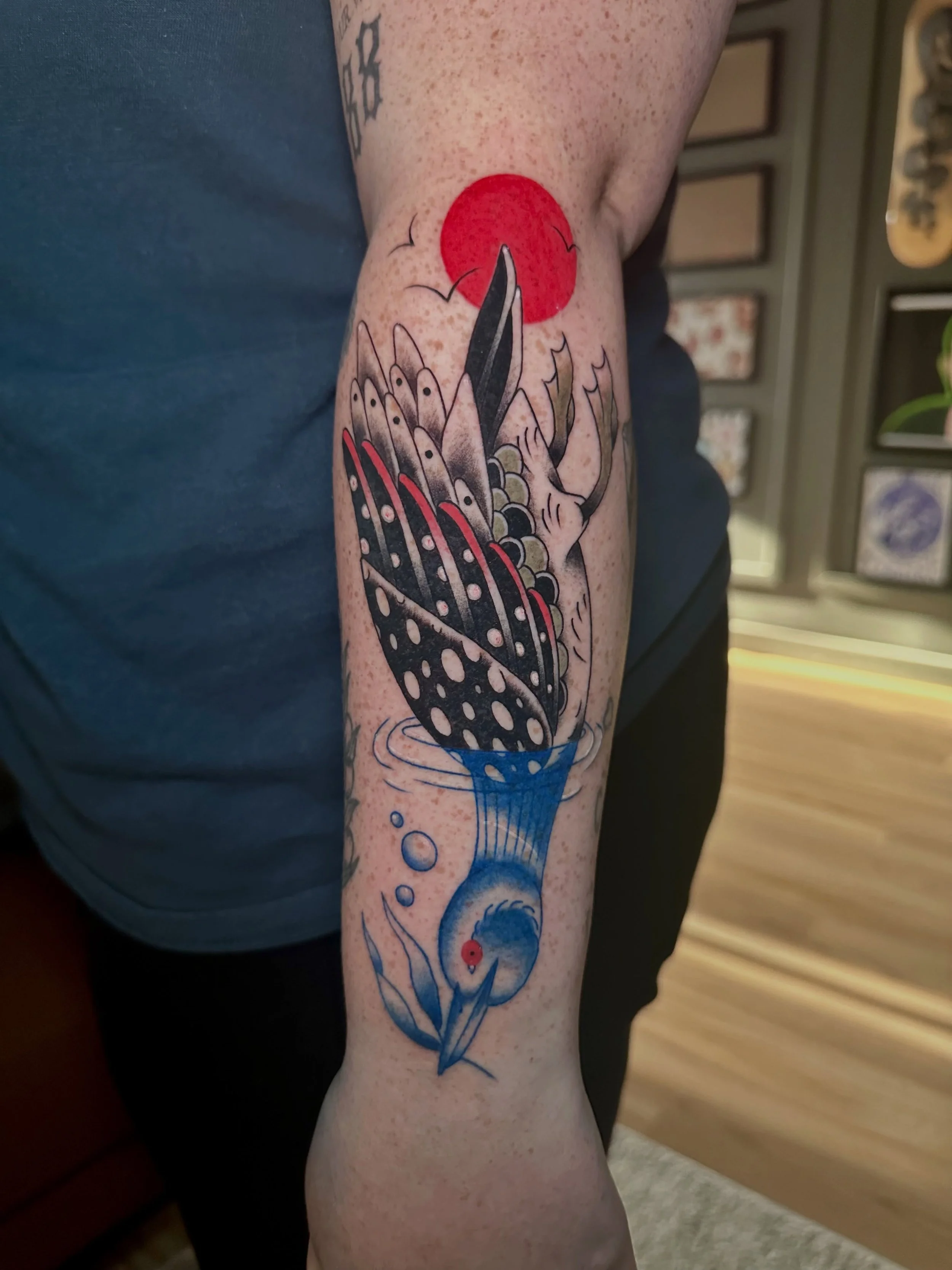 Thanks for teaching me fun loon facts 🤓 💛

#tattooartist #yegtattoo #tradtatts #loon #loontattoo