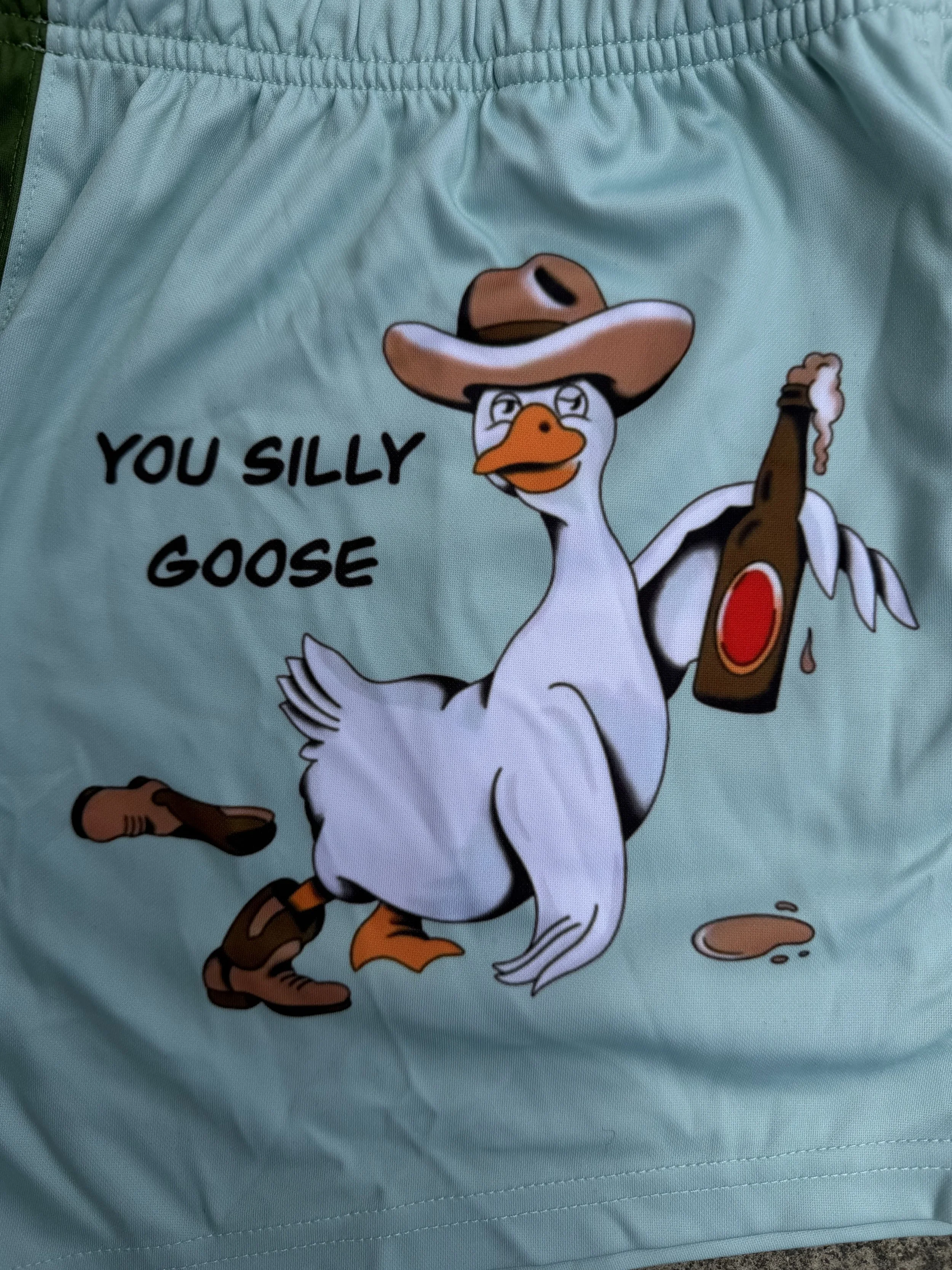 'You Silly Goose' Footy shorts