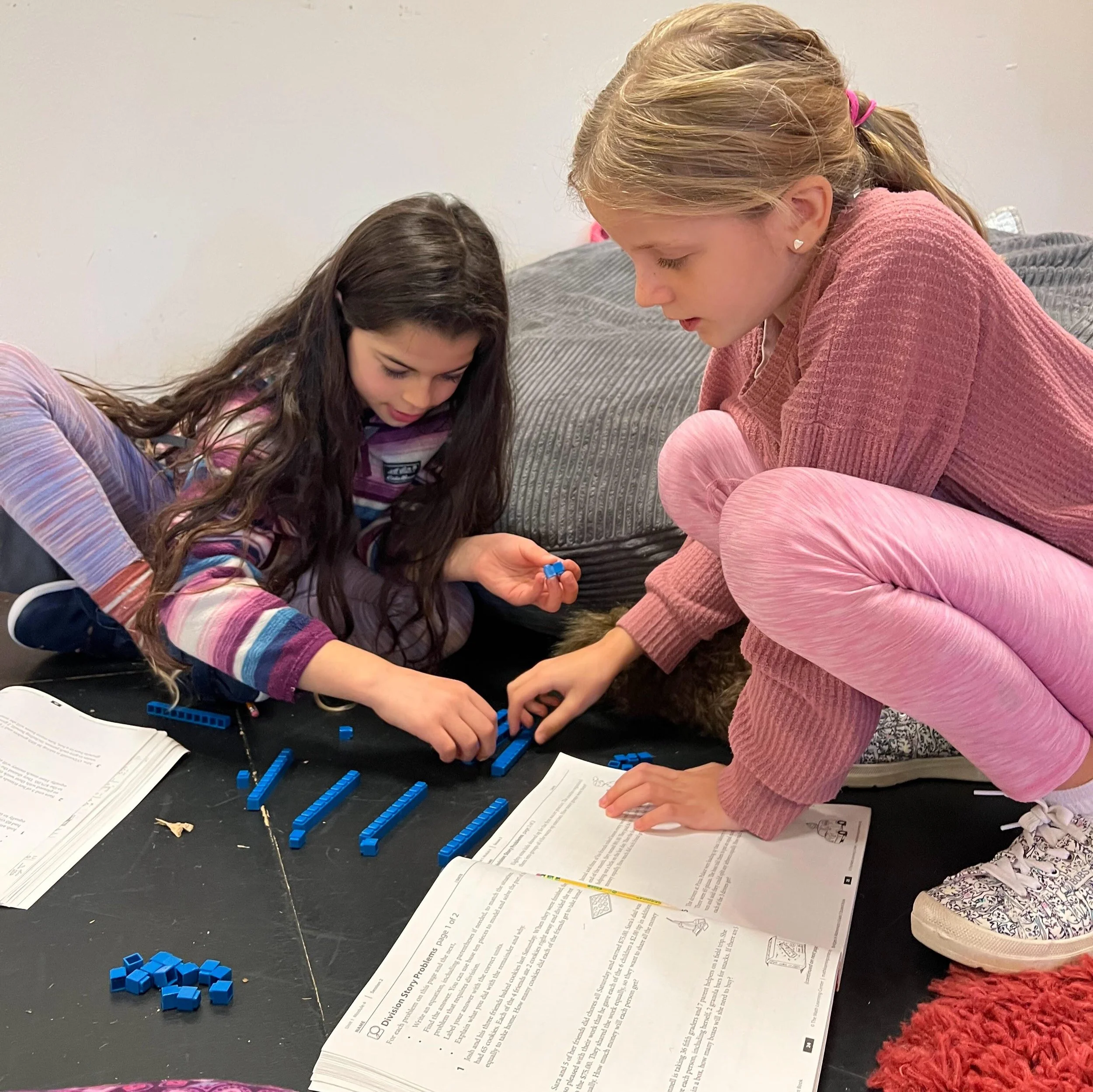 working with number blocks