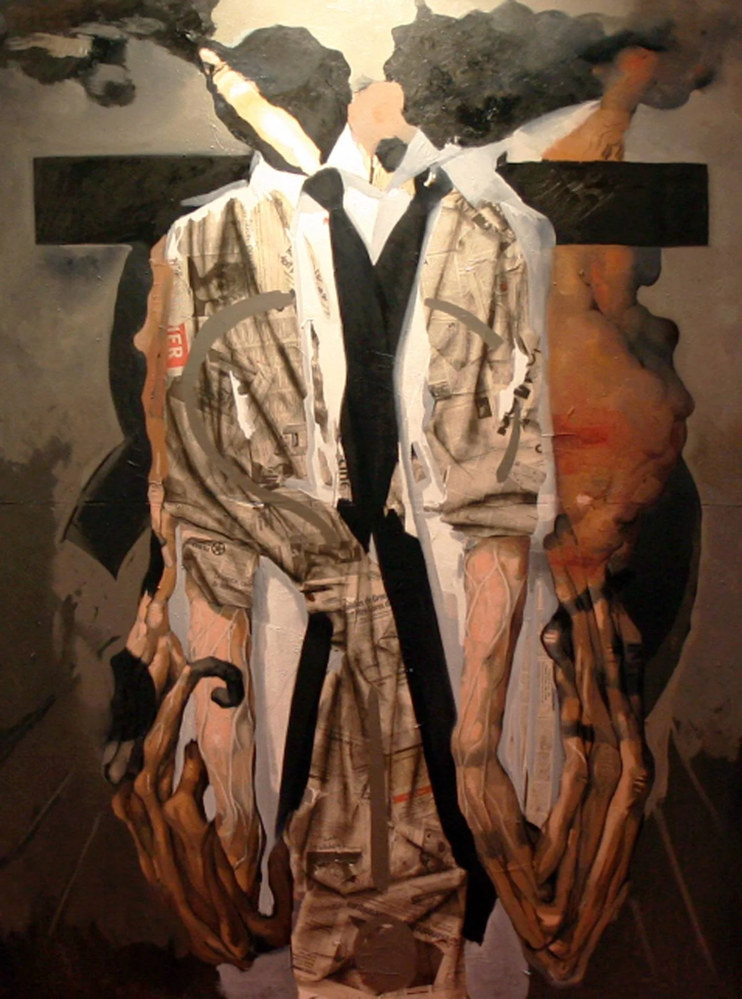 Black Cross series, 78.7'x59', oil on canvas,2010.jpg