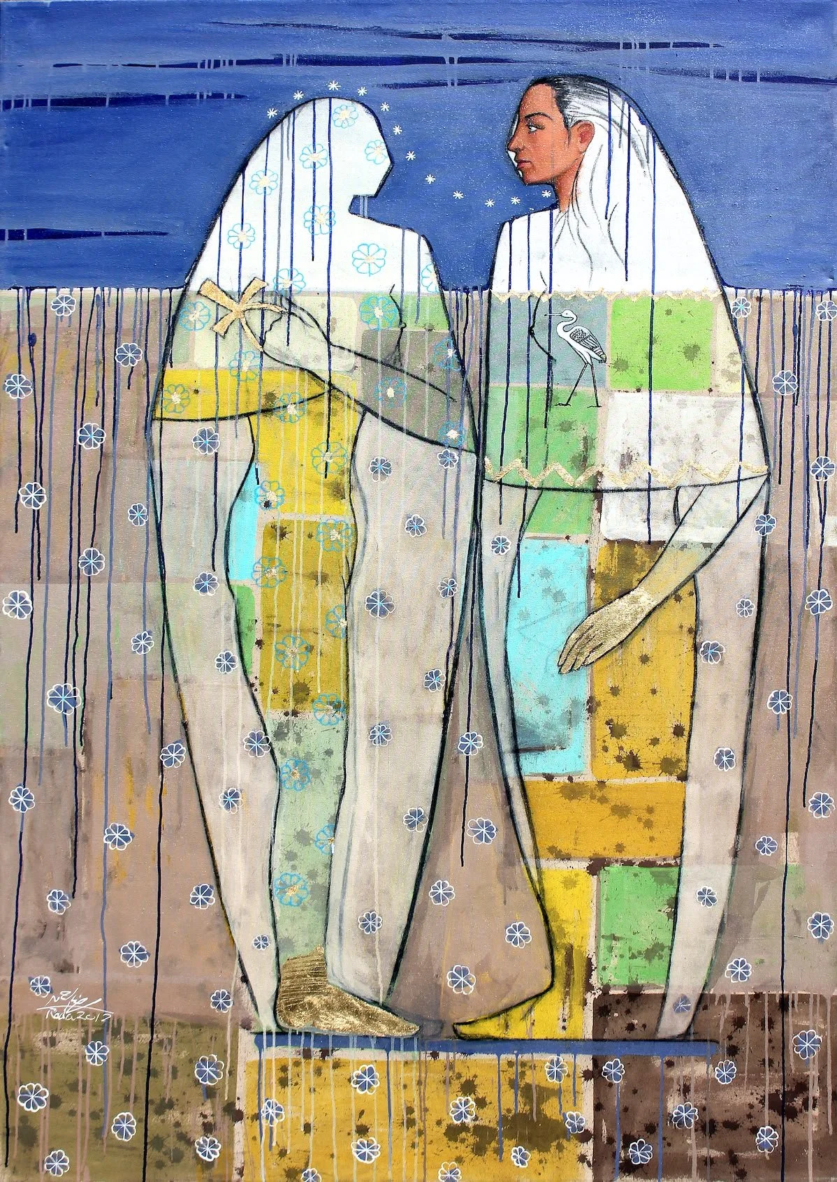 Wisdom 2 - Acrylic and OIl on Canvas - 78.7'x55' - 2012.jpg