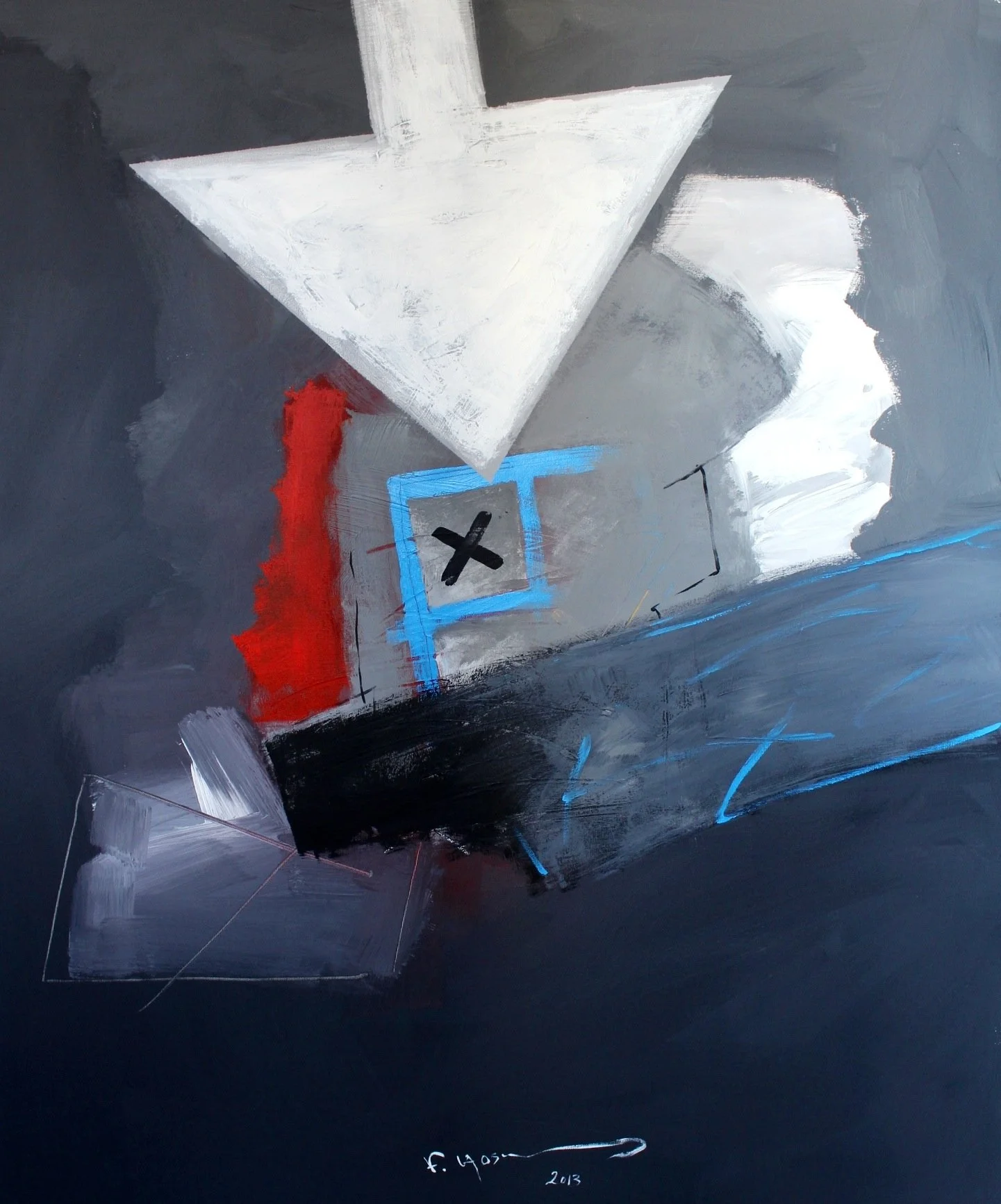 Untitled (3)- Acrylic on canvas - 39.3'x47.2' -  2013.jpeg
