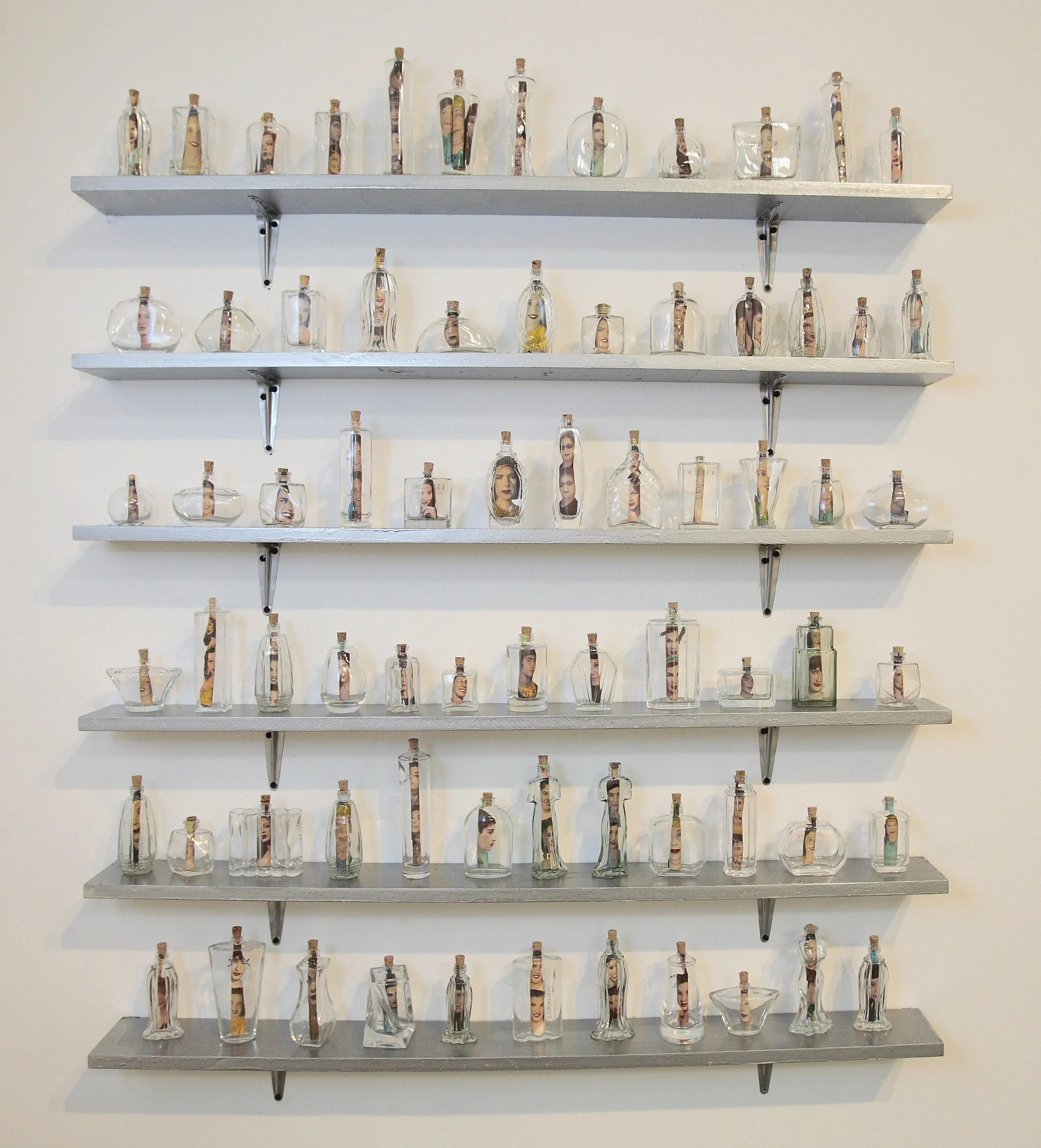 The Perfumed Garden- Wall Installation - Mixed Media & Hand-painted Photos - 73.2x43.3x4 - 2008.jpg