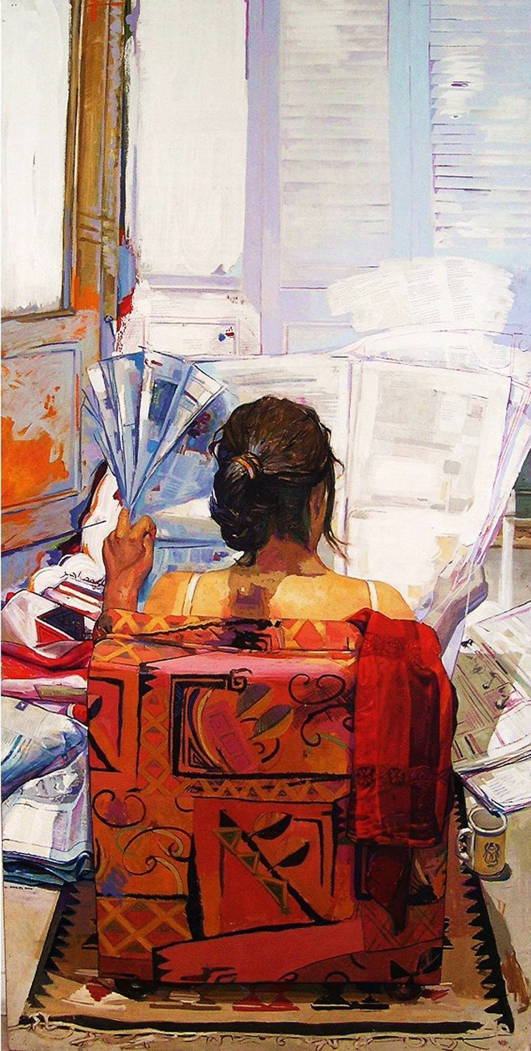 My wife, 96'x244x122cm. oil on canvas, 2003.jpg
