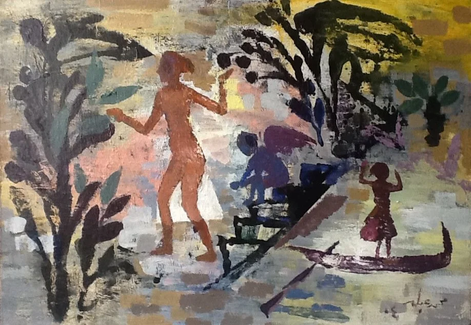 Nile story 19.7'x27.5' Oil on canvas.  2004 - LE 50,000.JPG