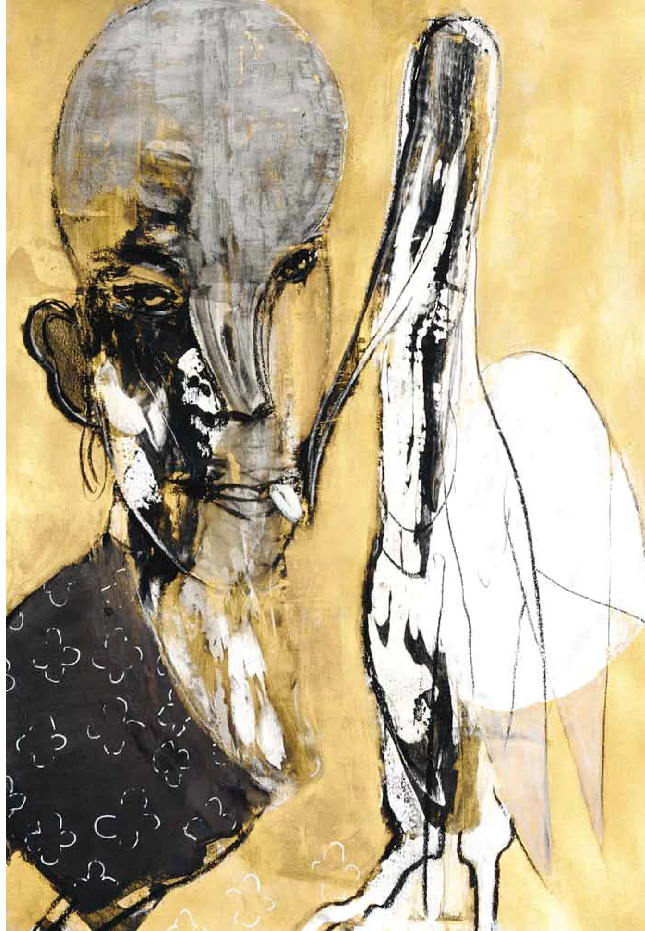 Leda -Mixed Media on Fabriano 39.3'x27.5' - 2009.jpg