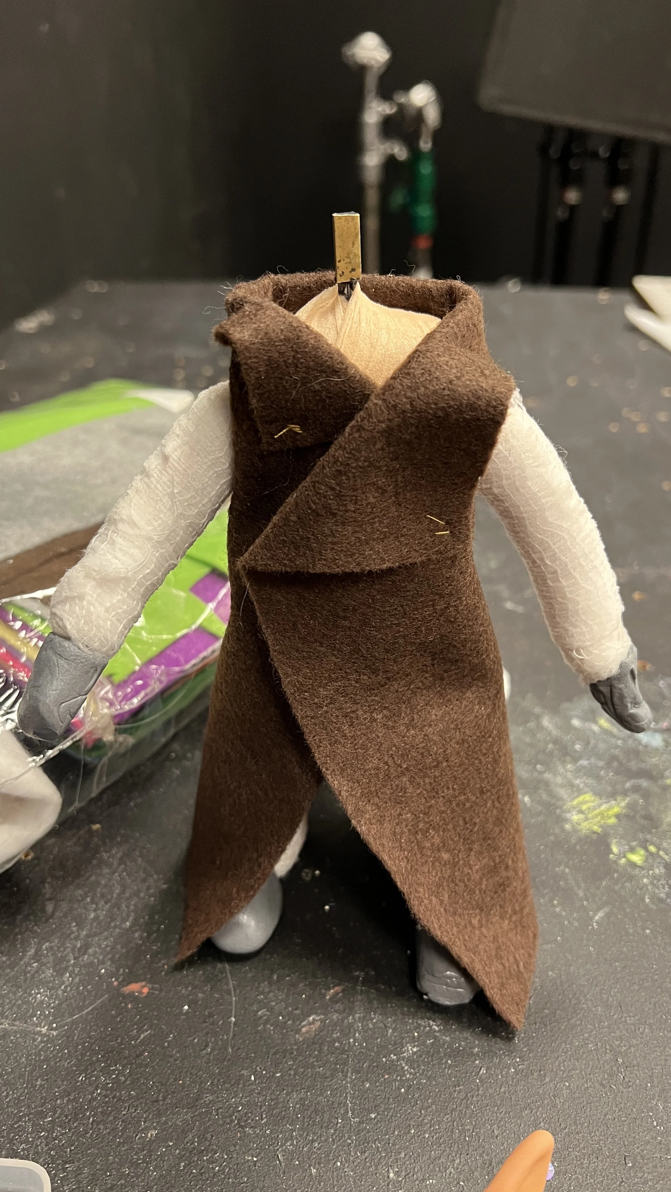 Figure with robe on 