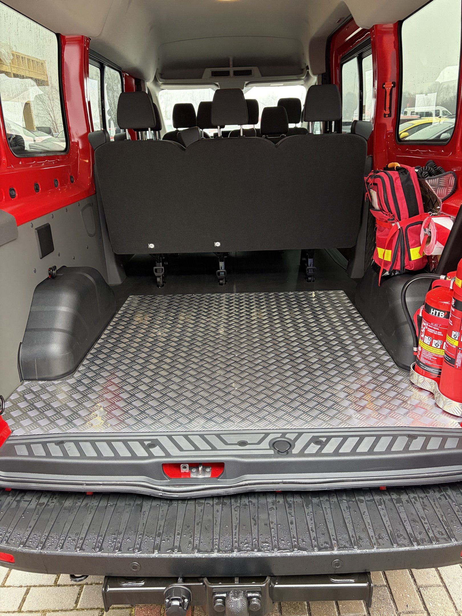 ochrana podlahy, zavazadlový prostor, Al plech slza, Transit L3