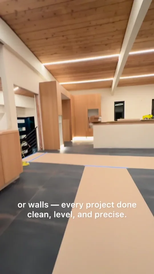 Flooring and finish work