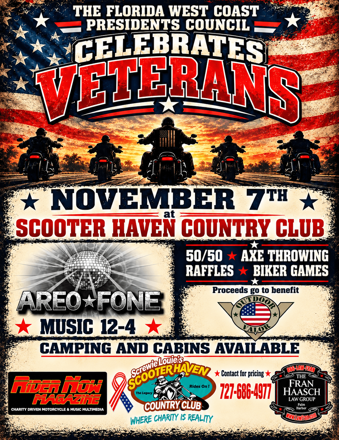 FL WCPC Celebrates Veterans at Scooter Haven