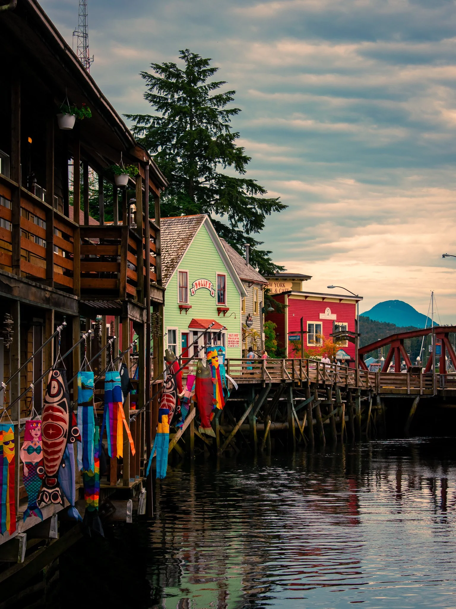 Colorful houses in Ketchikan, Alaska