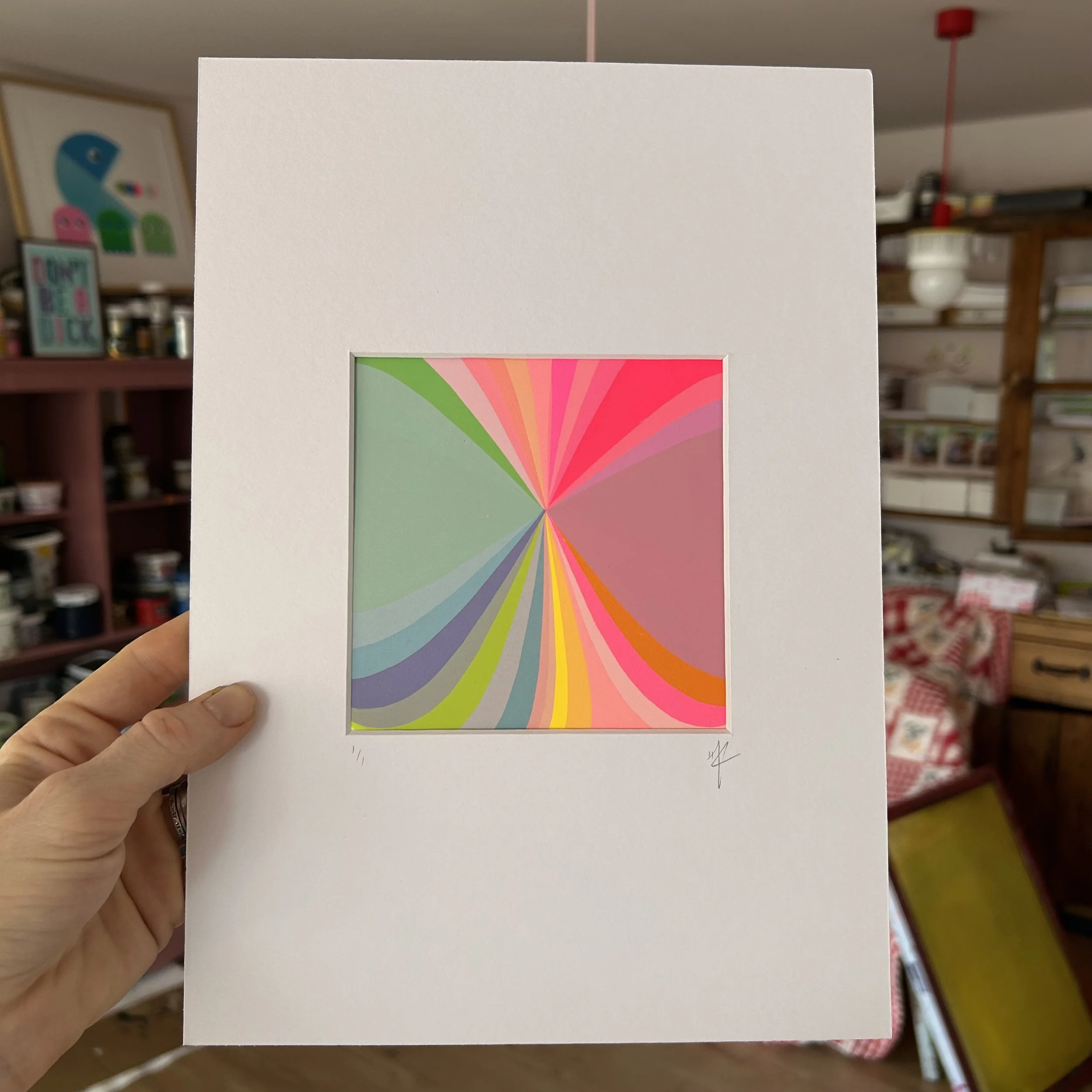 Mounted Abstract | Screen Print