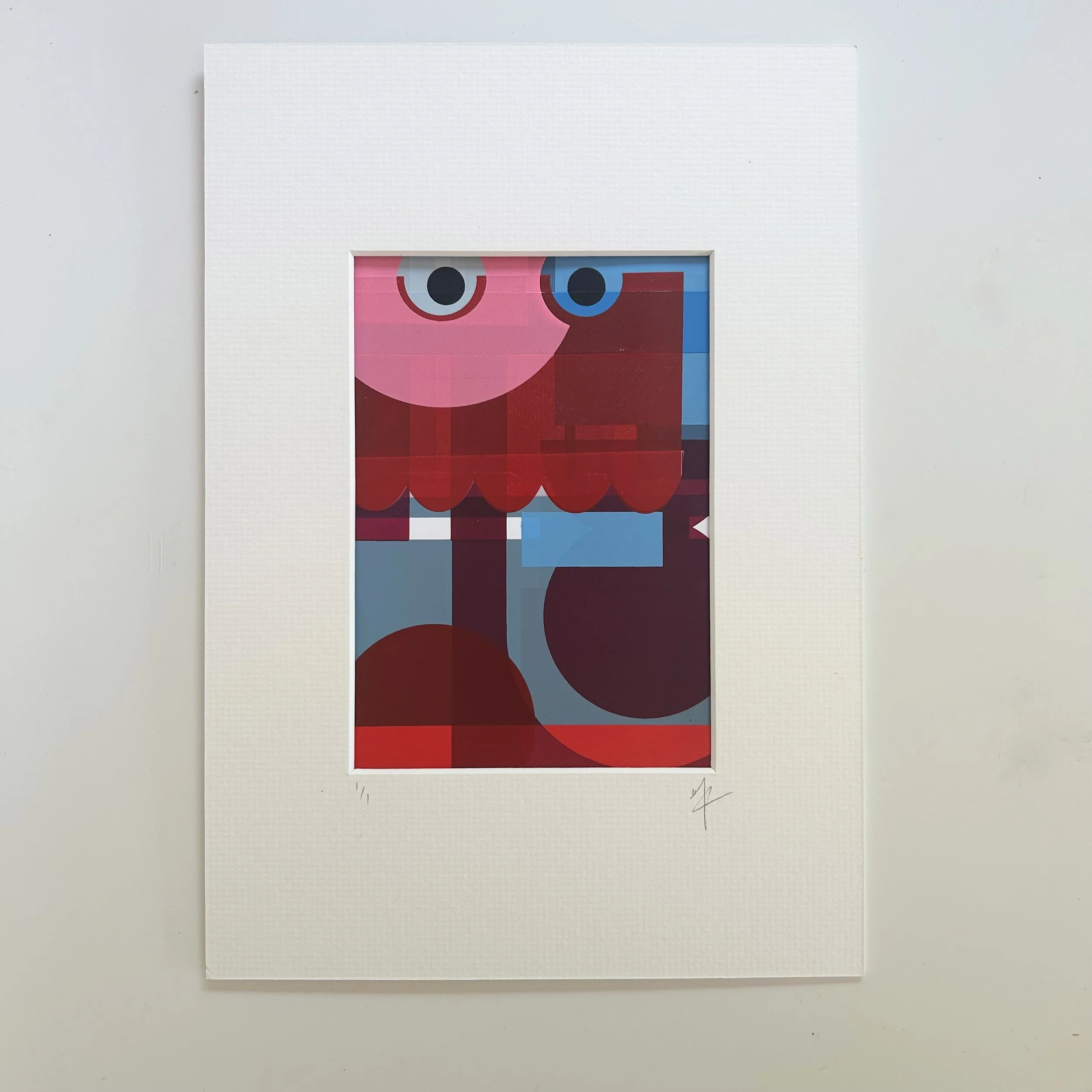 Mounted Abstract | Screen Print