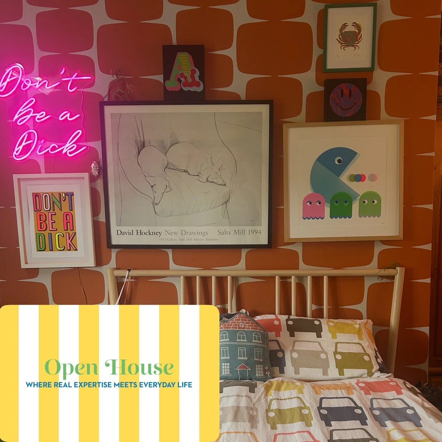 Teenage Boys Bedroom theme for my most recent @idealhomeuk column. My teenager being the original inspiration for the &ldquo;Don&rsquo;t Be a Dick&rdquo; screen print. Good life motto for all people, but just sometimes teenagers need an extra reminde