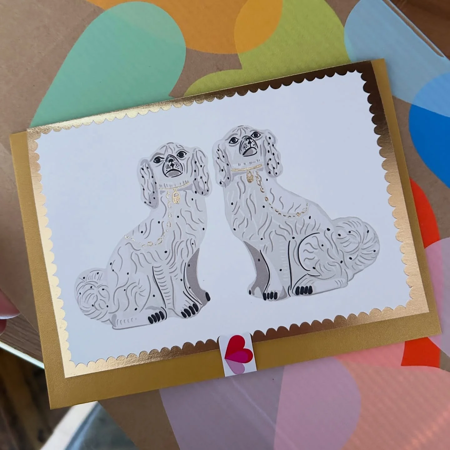 Packing up some Cards this afternoon 🤍 I have new packaging, the cello bags look professional but feel so bad for the environment so I&rsquo;ve ordered some peel-able stickers instead. Felt a bit extravagant designing my own rather than buying the m