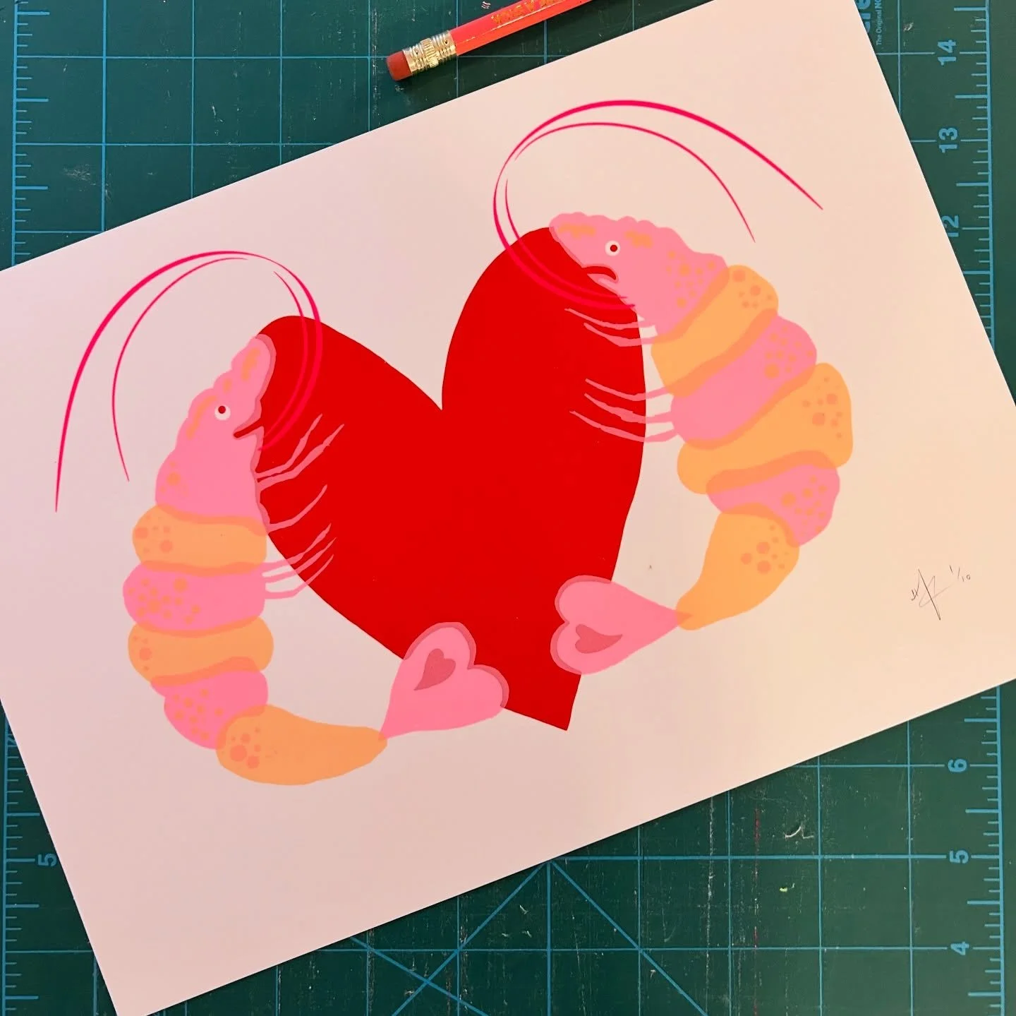Silly Prawns for a Sunny Tuesday 🦐❤️🦐 back to sketching today 🙌🏻 (and some sample sale prepping)