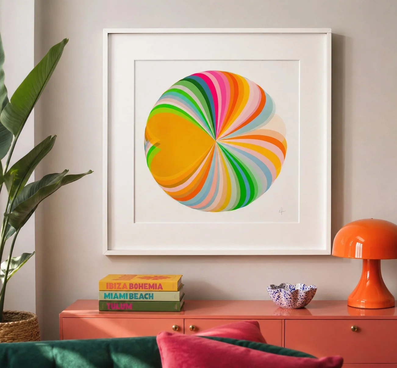 Abstract Hearts | Rainbow Love