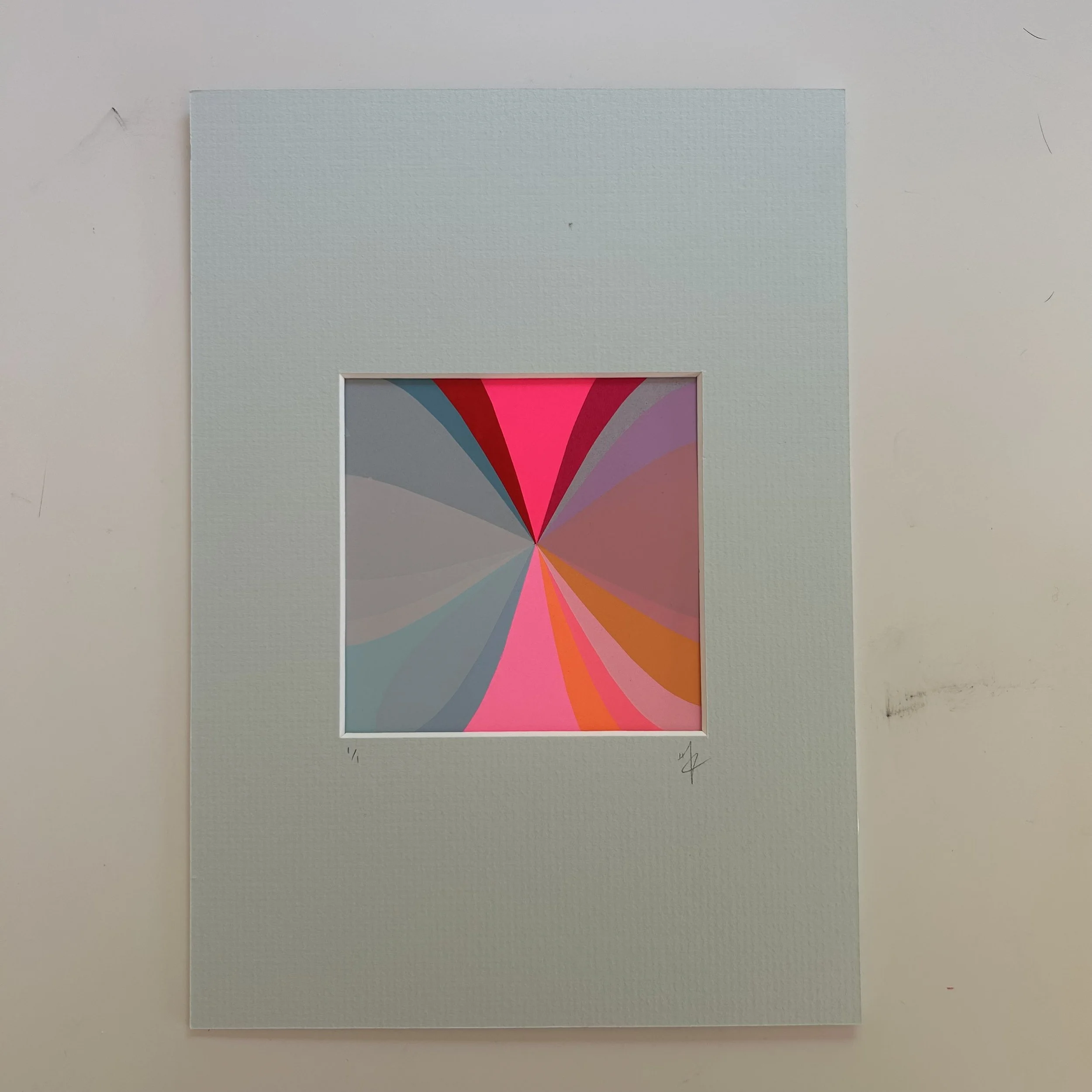 Mounted Abstract | Screen Print