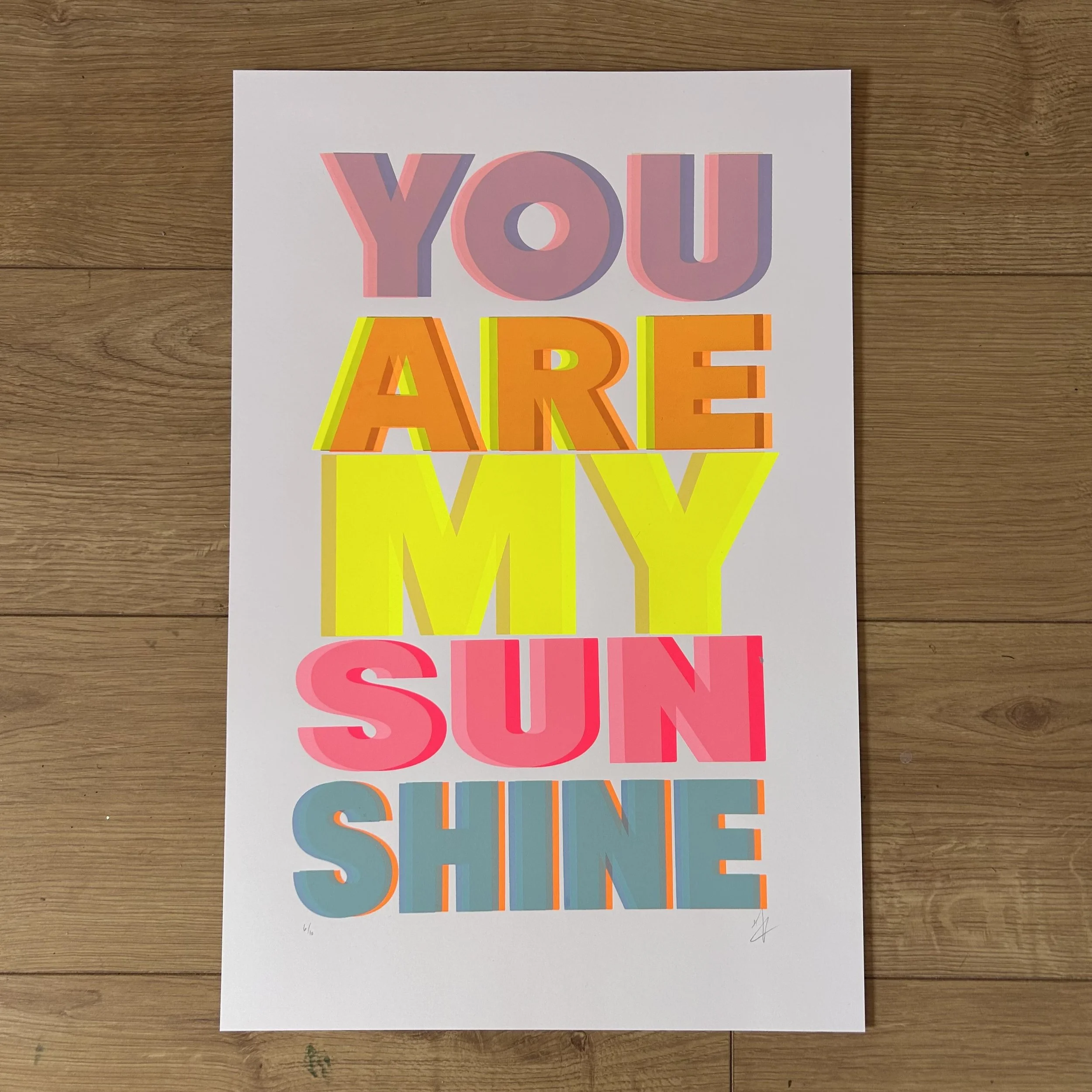 You Are My Sunshine | Block Colour 2nds
