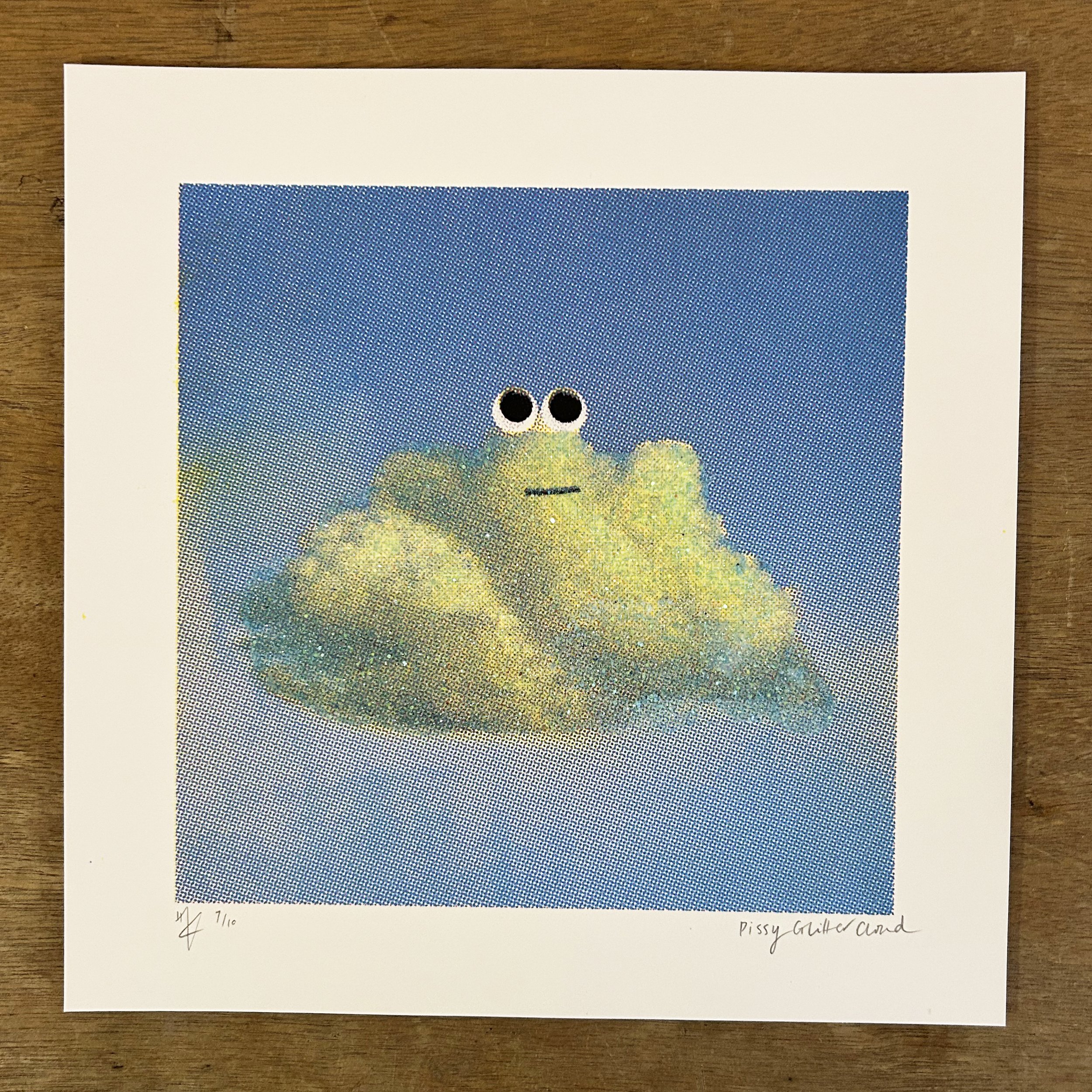Pissy Glitter Cloud | CMYK Screen Print