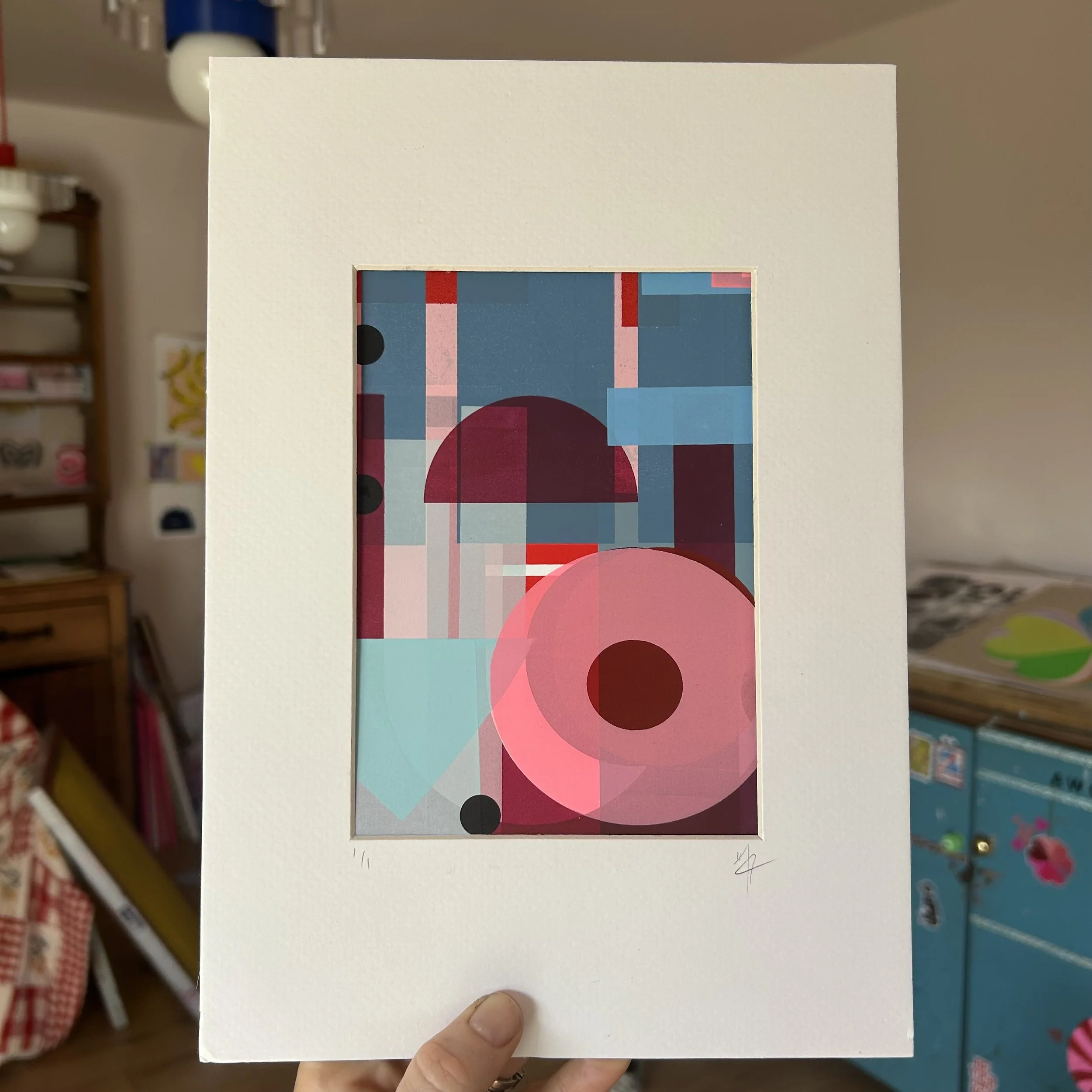 Mounted Abstract | Screen Print