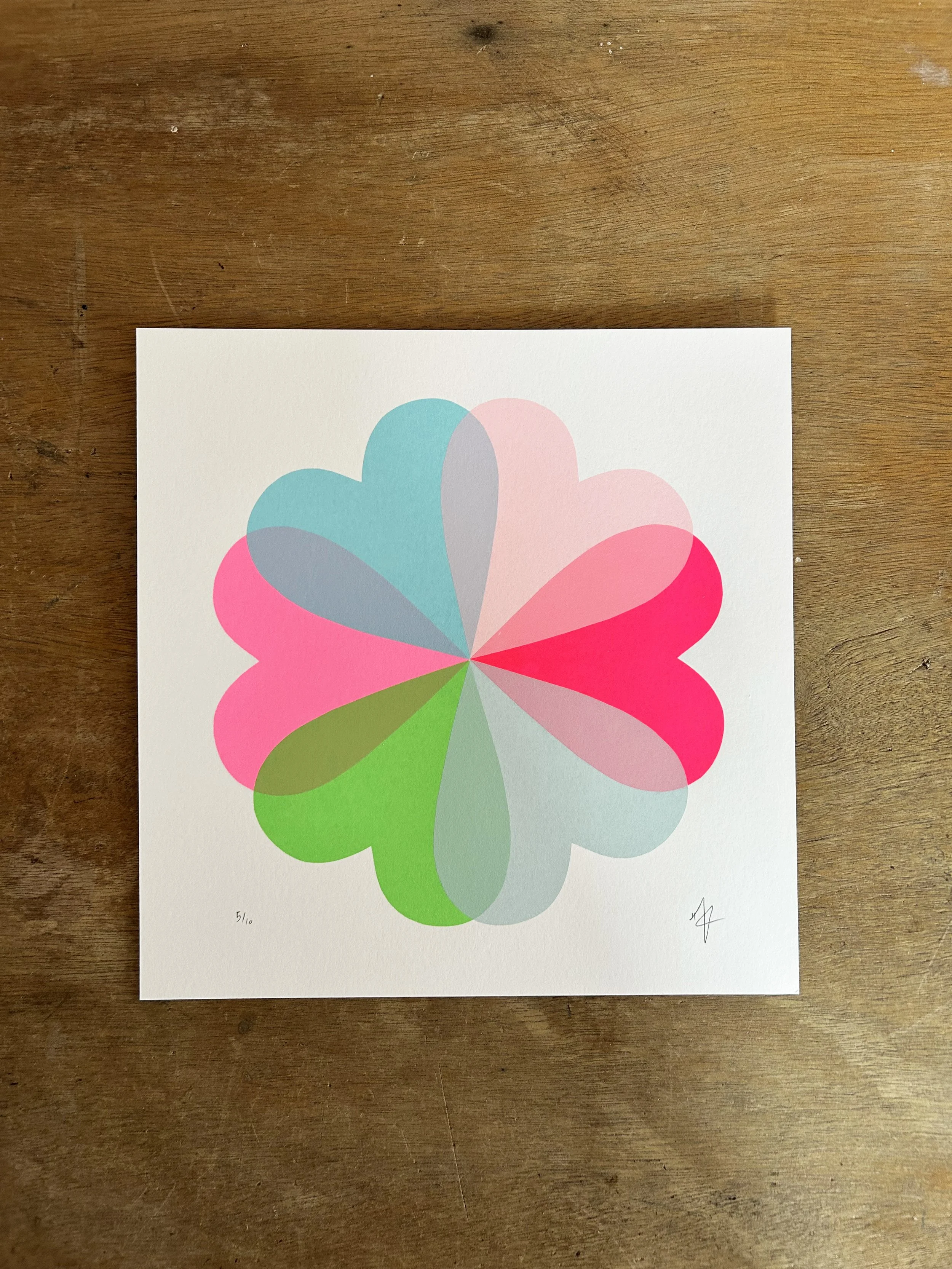 Small Hearts + Flowers | Minty Pinks