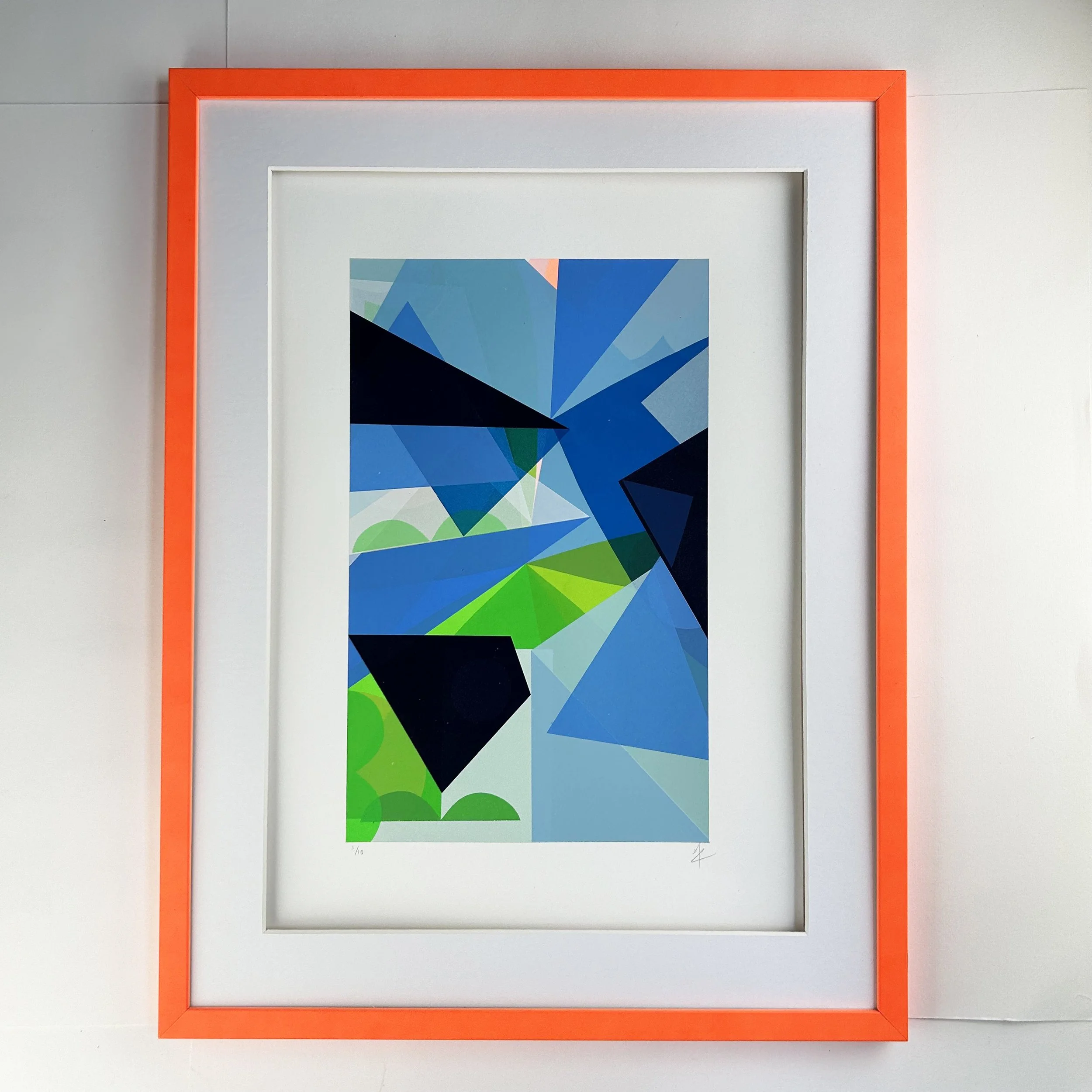 Abstract Screen Print | Emerald City