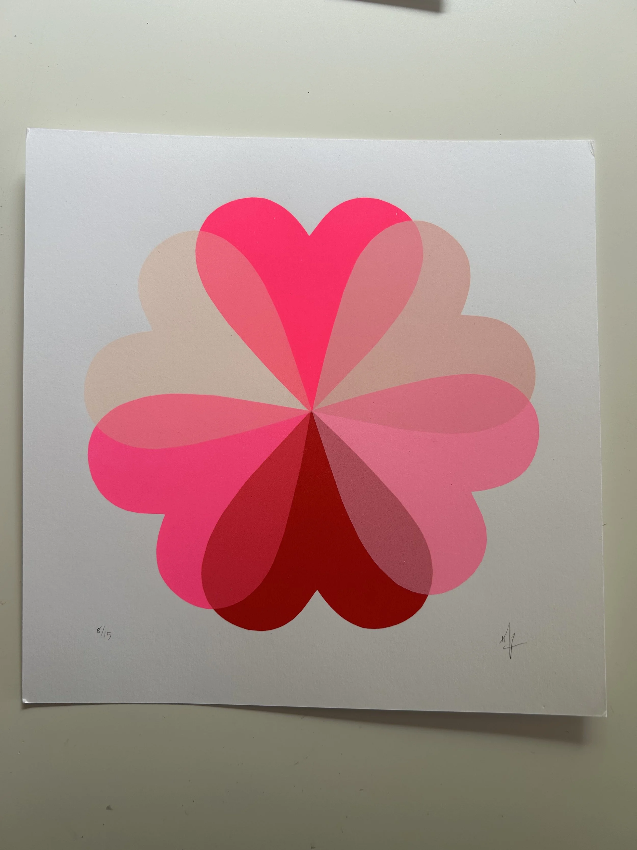 Small Hearts and Flowers | red and Pink