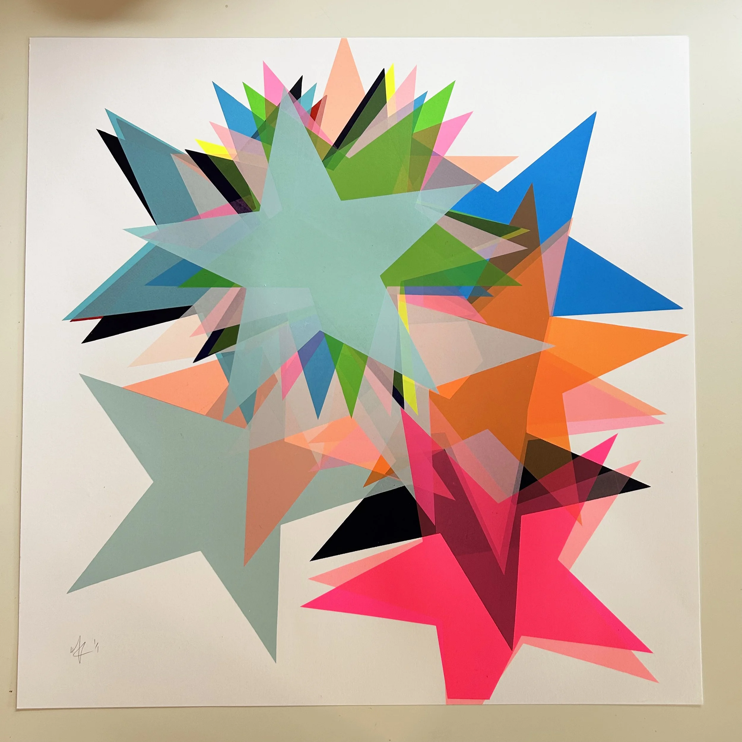 STAR BURST | TestSheet, Splatter