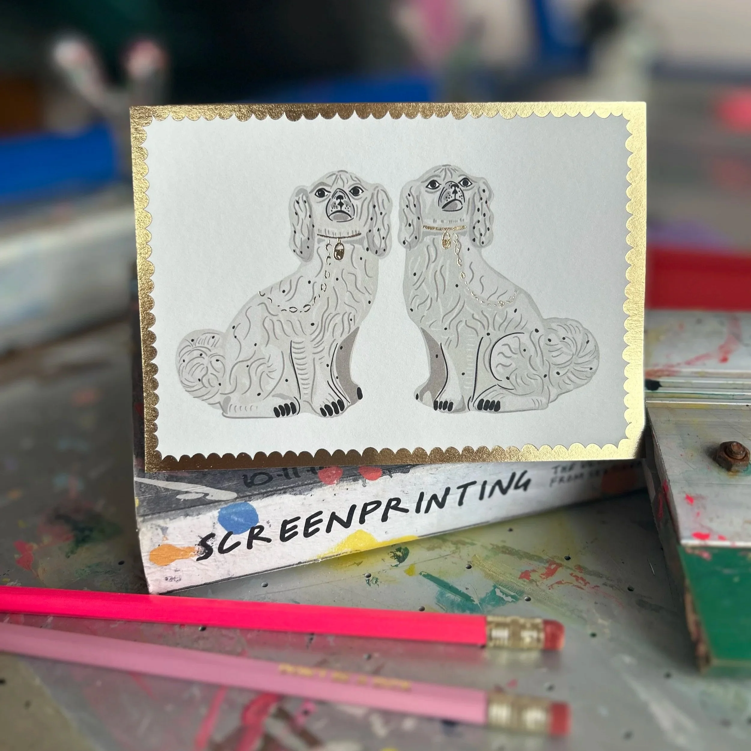 Golden China Dogs | Foiled Card