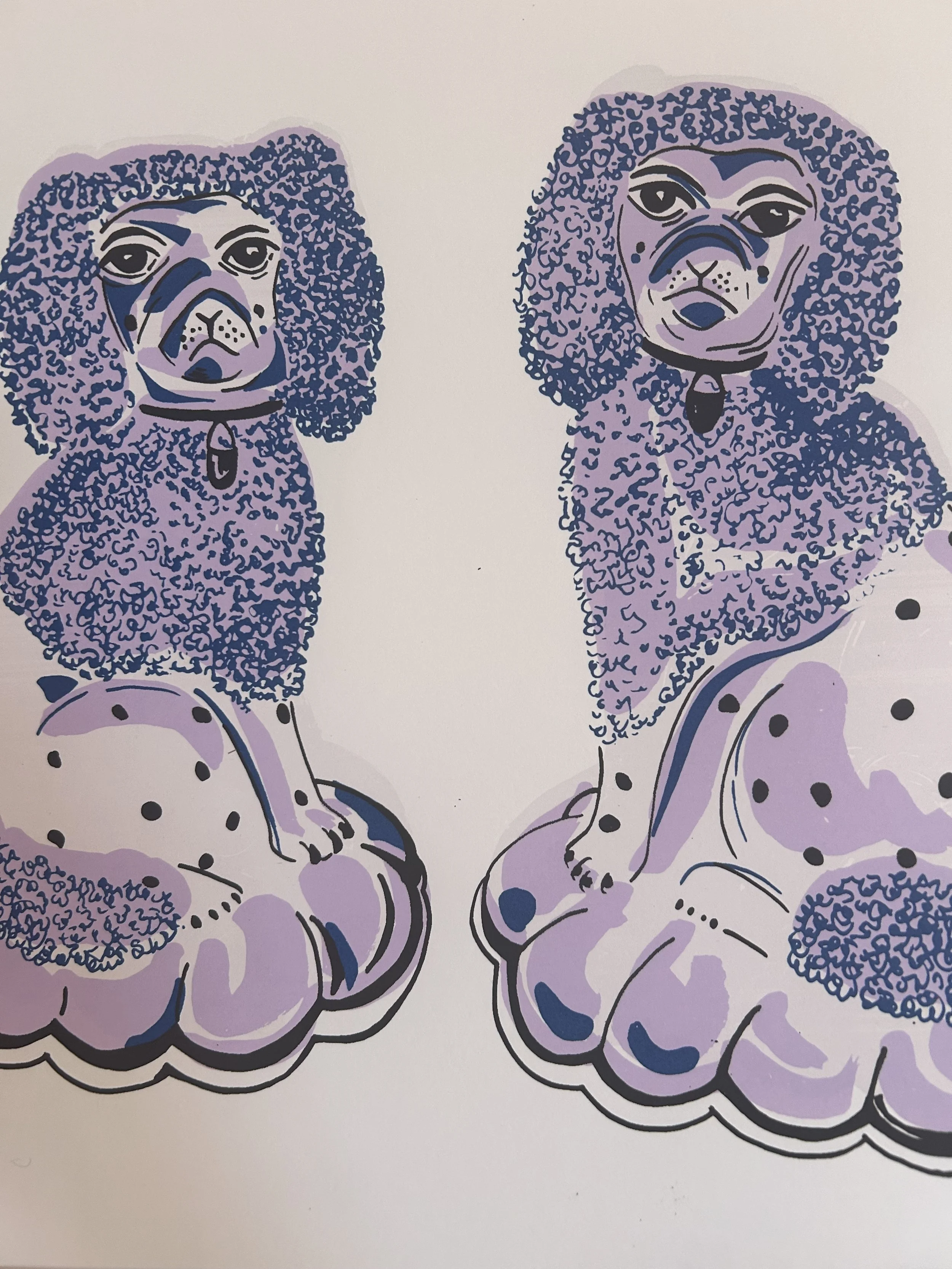 China Dogs Screen Print