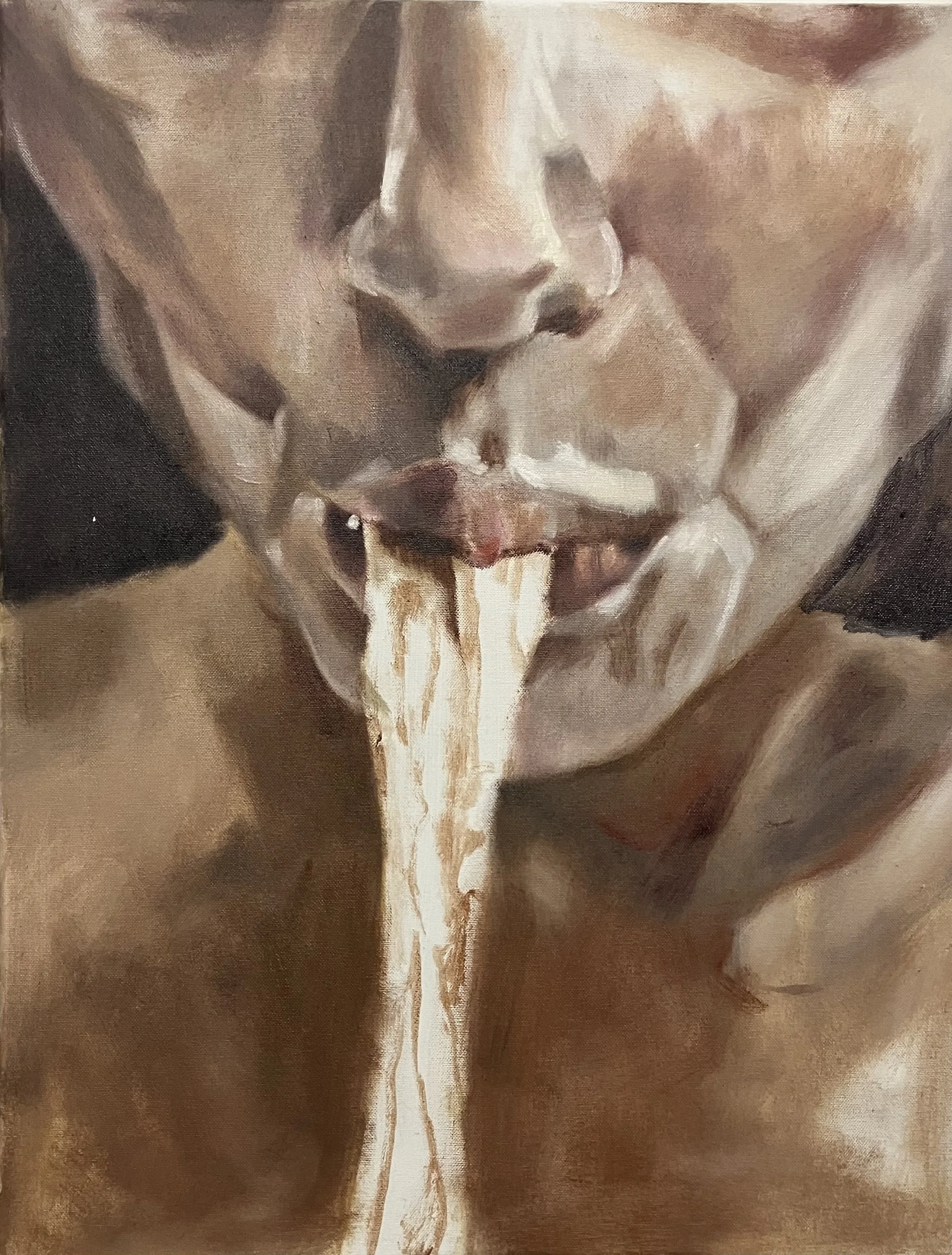 Untitled (Spaghetti), 2026. Oil on canvas – 50x65